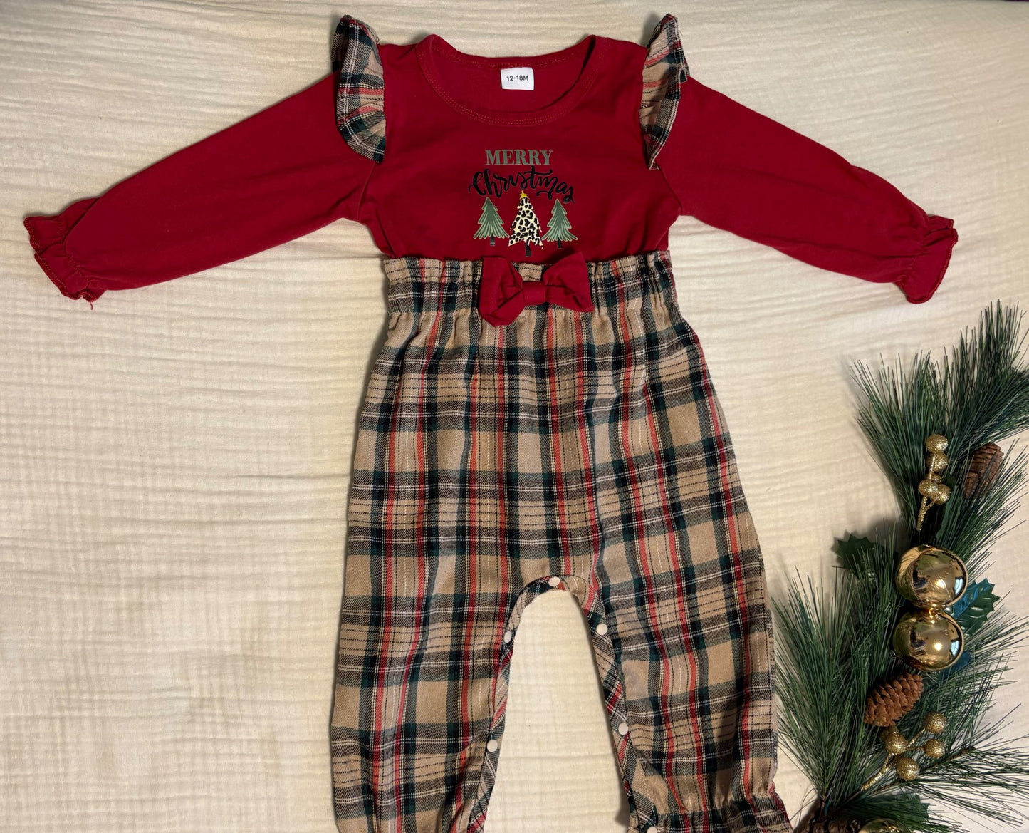 12-18 Months Baby Girl One Piece Christmas Outfit , Kids 18 Month (12-18M)