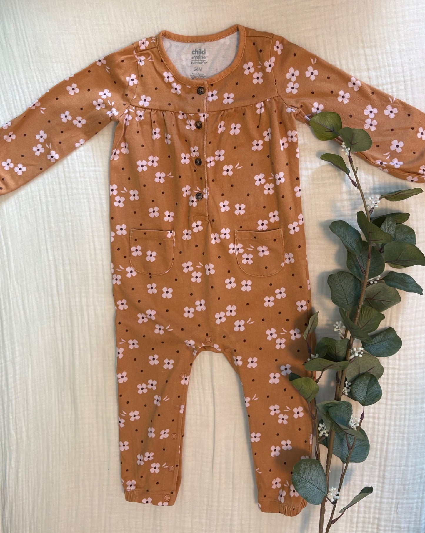 18-24 Months Baby Girl "Shades of Brown" Bundle (4 items) , Kids 24 Month (18-24M)