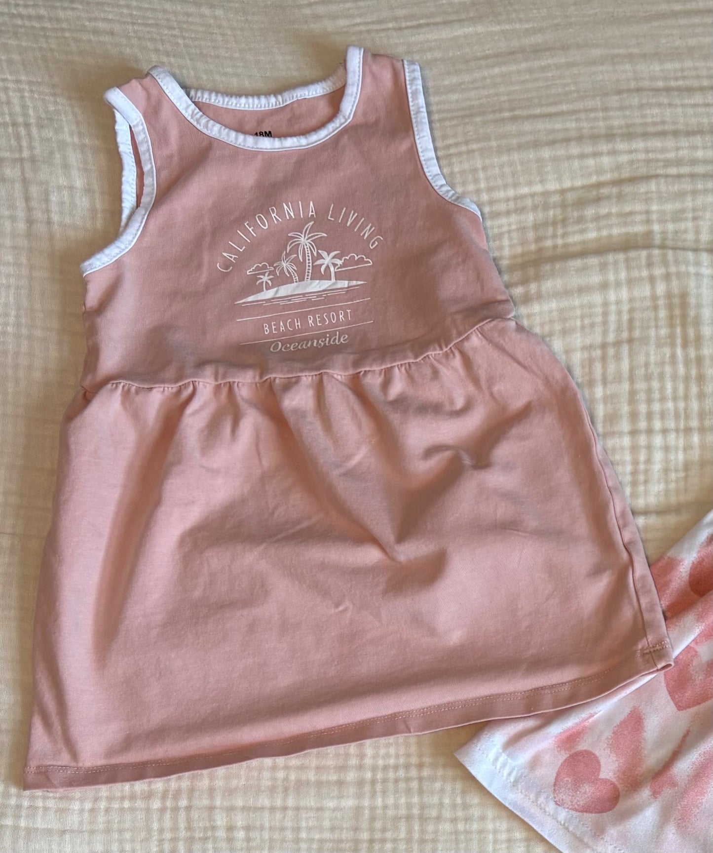 "Pretty in Pink" 18 Months Baby Girl Summer Dresses , Kids 18 Month (12-18M)
