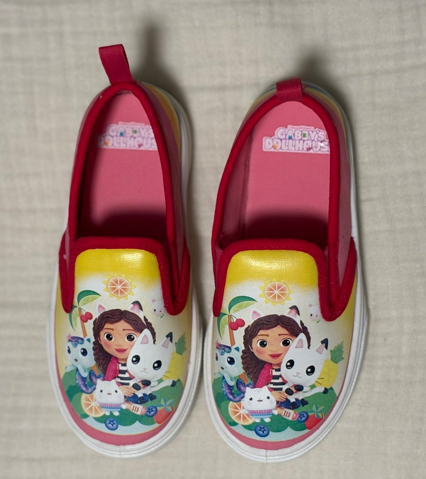 Gabby’s Dollhouse Size 9 Toddler Girls Slip On Shoes , Shoes 9 (Toddler:2-4yr)