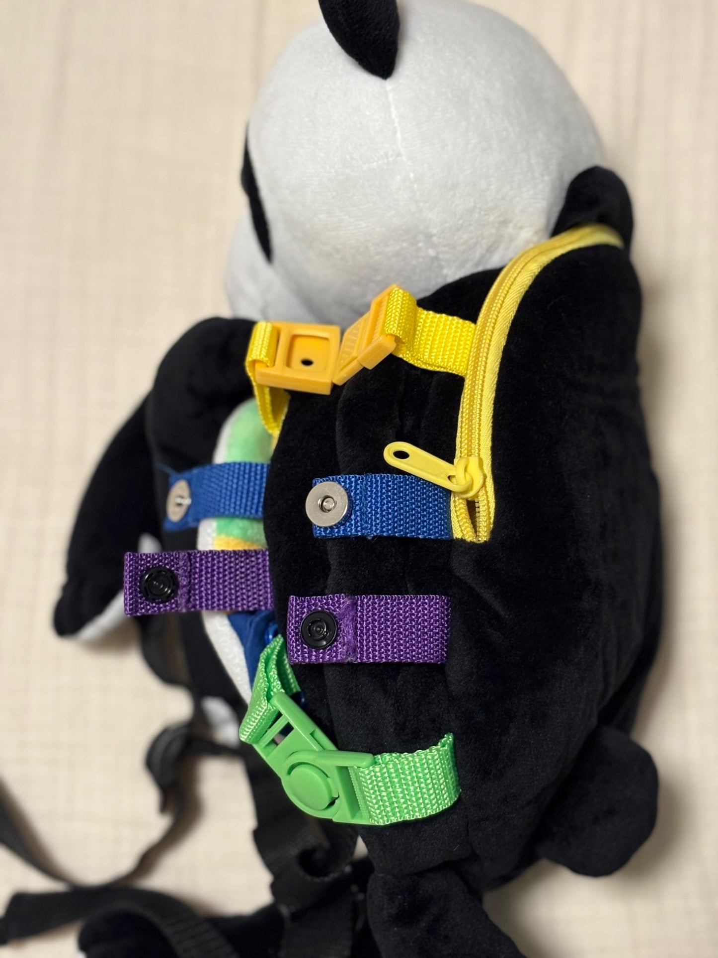 Panda Bear Fine Motor/Hand & Eye Coordination Learning Toy/Backpack