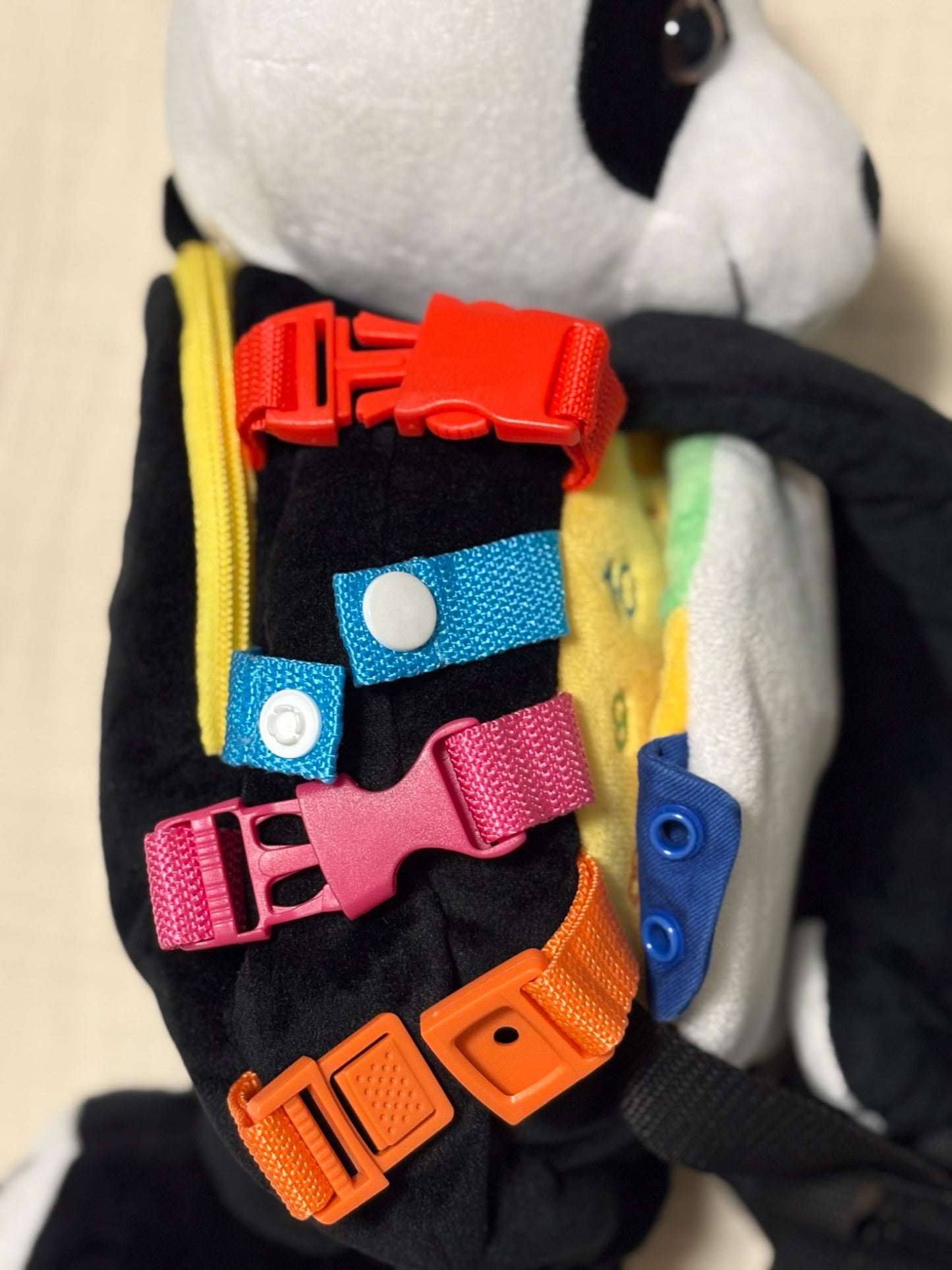 Panda Bear Fine Motor/Hand & Eye Coordination Learning Toy/Backpack