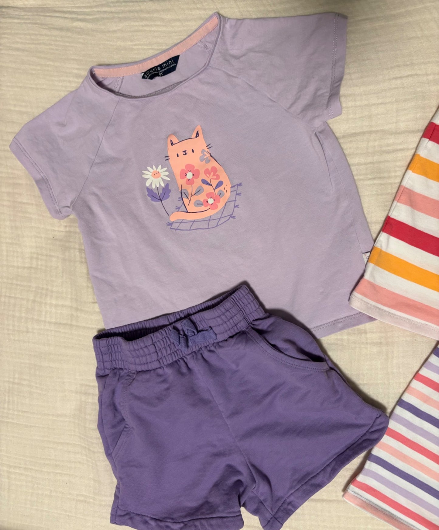 Souris Mini 4T Toddler Girls Summer Bundle , Kids 4/4T