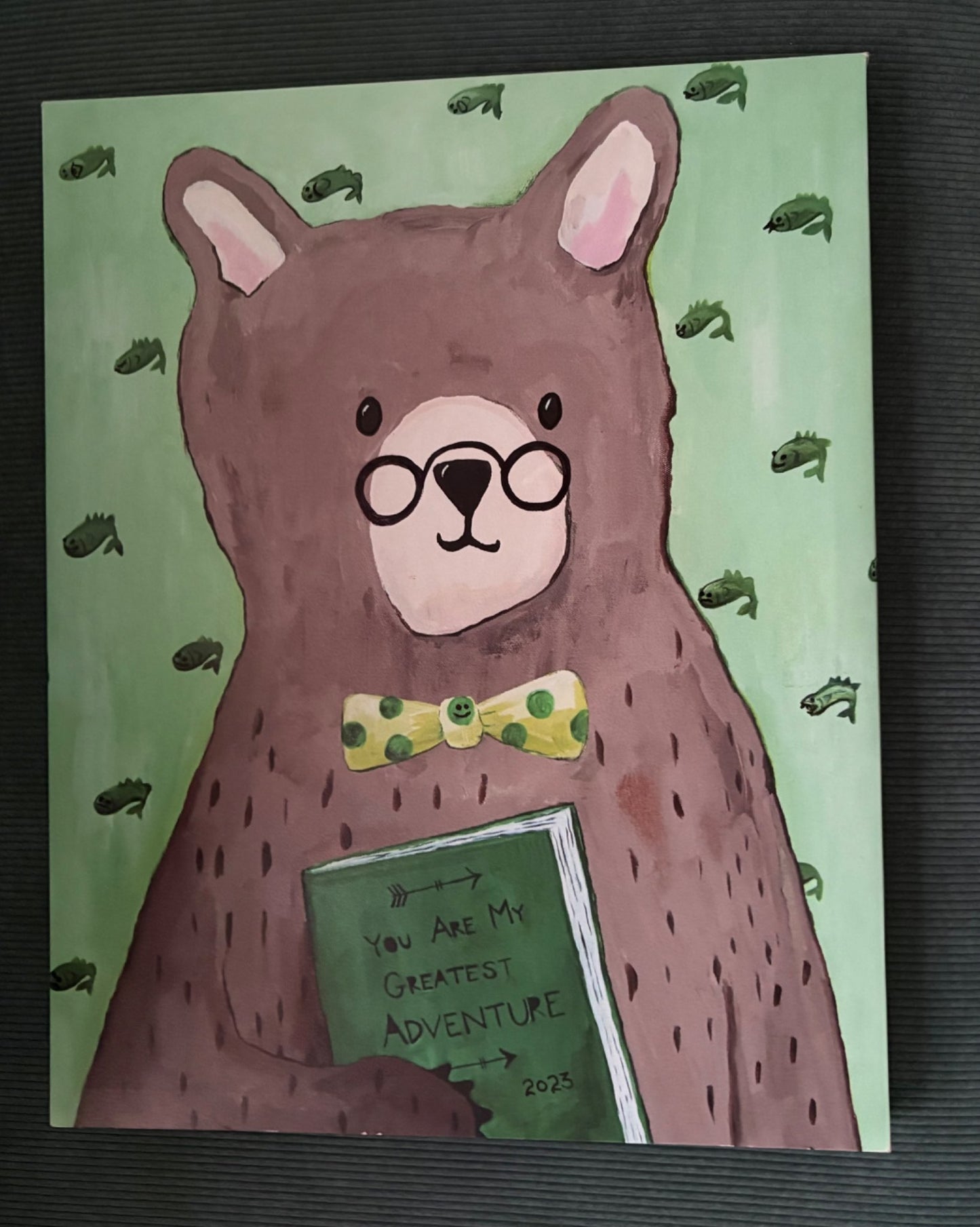 Woodland Bear Canvas Print 20"x16"
