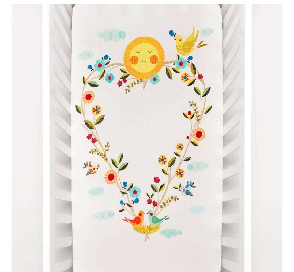 Rookie Humans Love Blooms Crib Sheet (Purchase Price: $68)