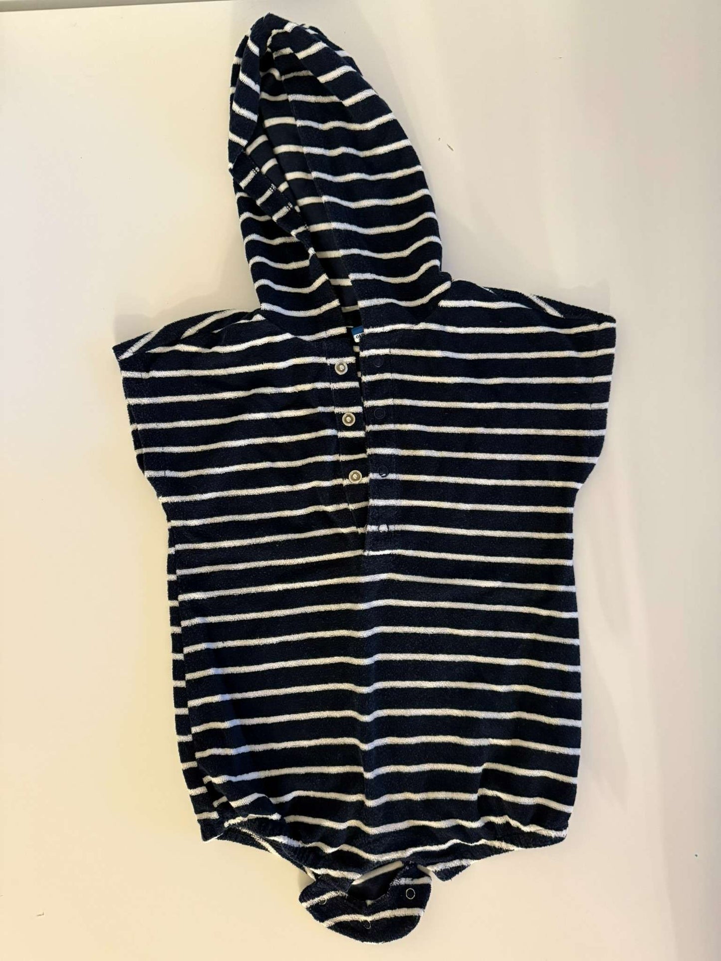 OLD NAVY - Navy Unisex Swim Cover-Up Romper - RETAIL: 25$, Kids 24 Month (18-24M)