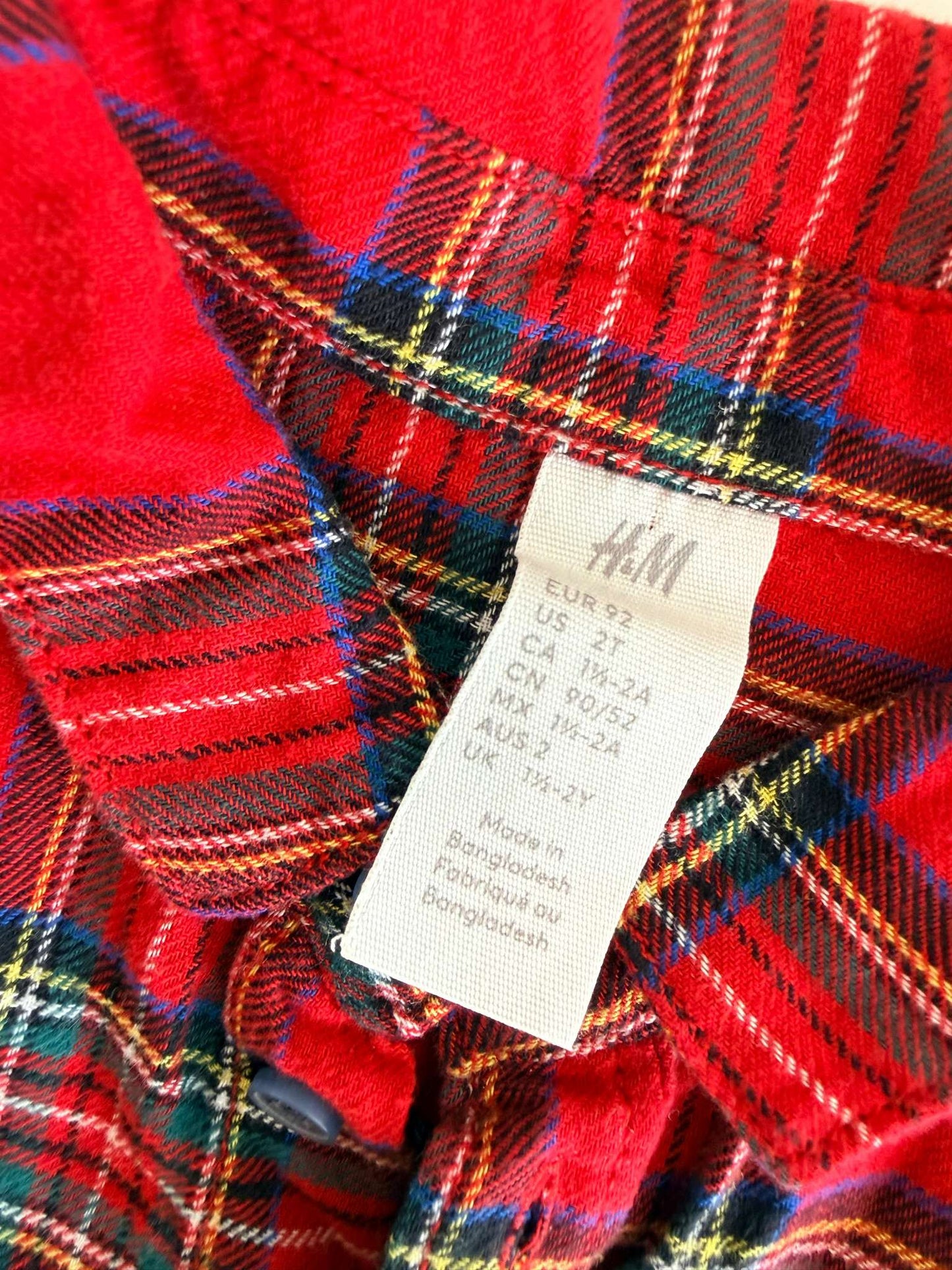 H&M Toddler Plaid Shirt - 2T, Kids 2T
