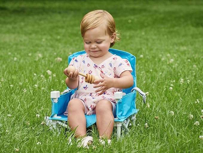 Regalo My Chair 2-in-1 Portable Travel Booster Seat & Activity Chair, Bonus Oversized Removable Tray with Cup Holder, Aqua RETAIL 40