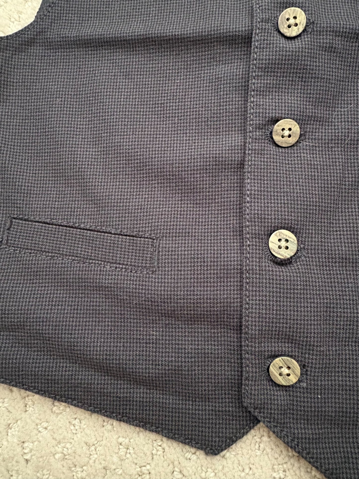 NEW with tags - Newbie - blue waistcoat vest, 2-3years