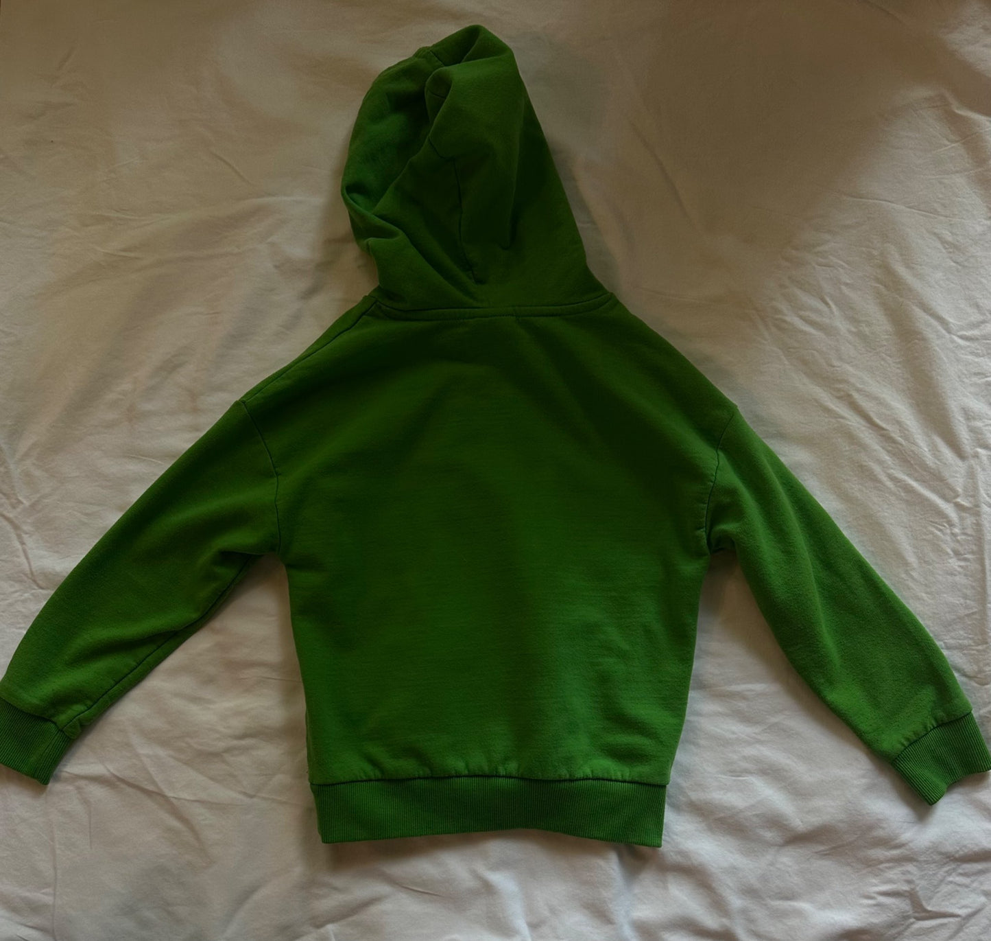 Green Minecraft hoodie, Kids 6/6X (extra small)