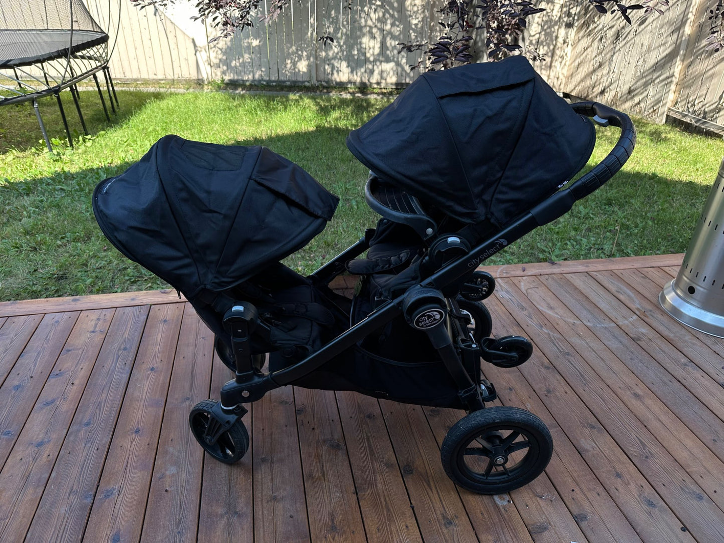Baby Jogger City Select Double Stroller – All Black