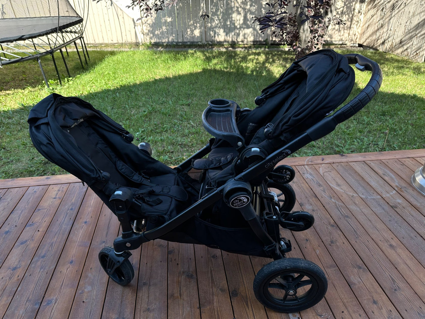 Baby Jogger City Select Double Stroller – All Black