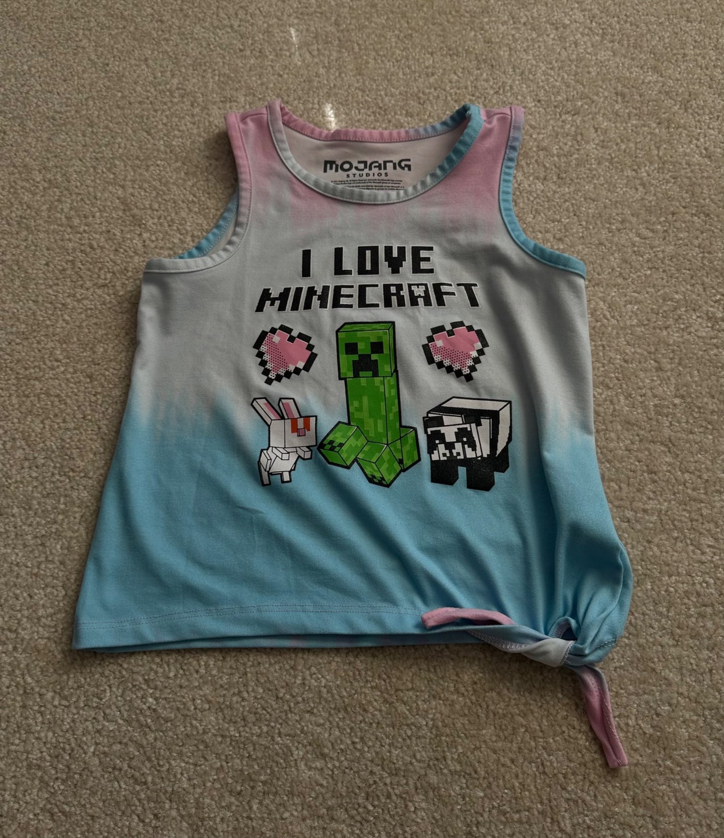 Girls Minecraft tops, Kids 6/6X