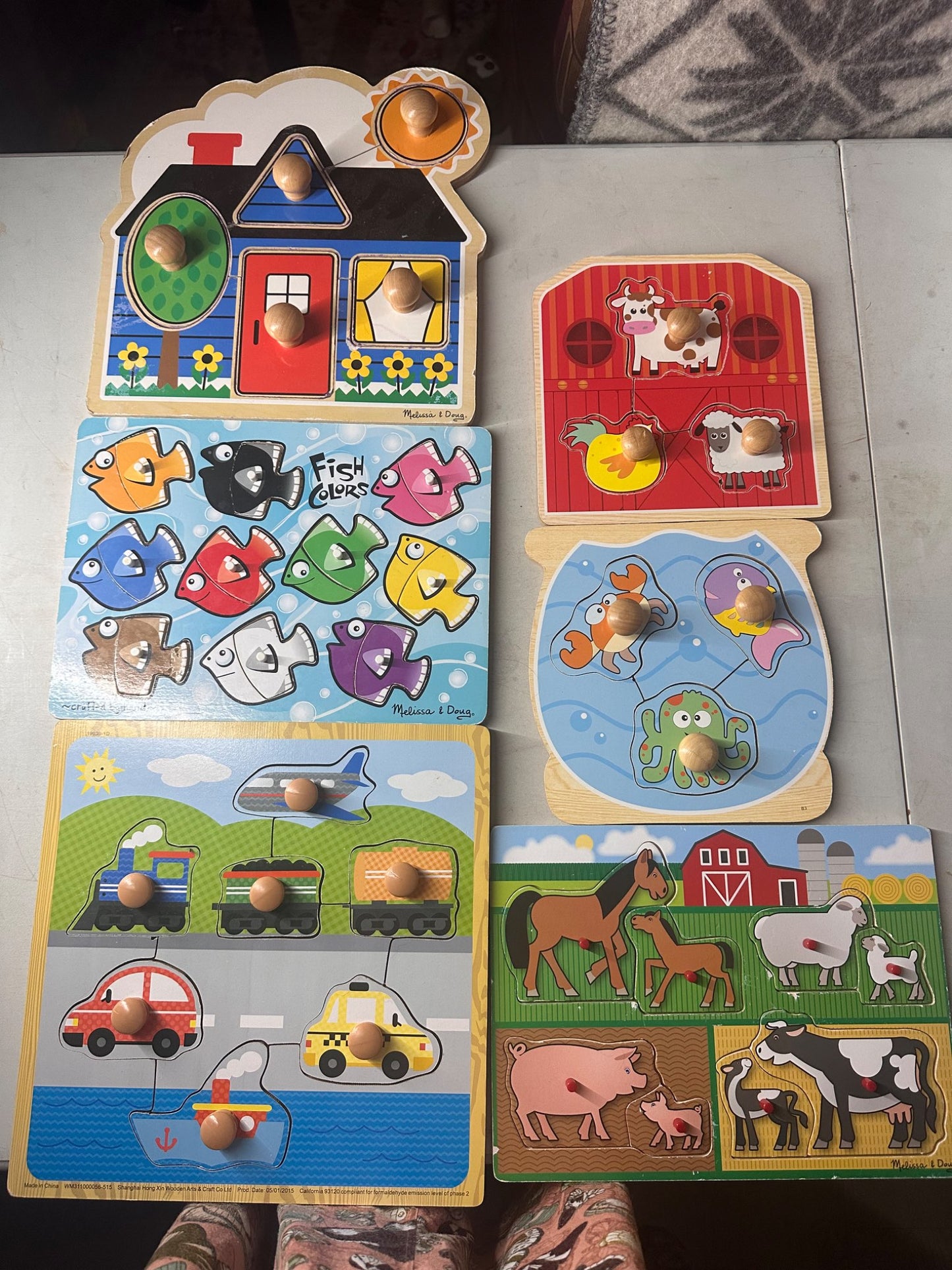 Wooden puzzle lot