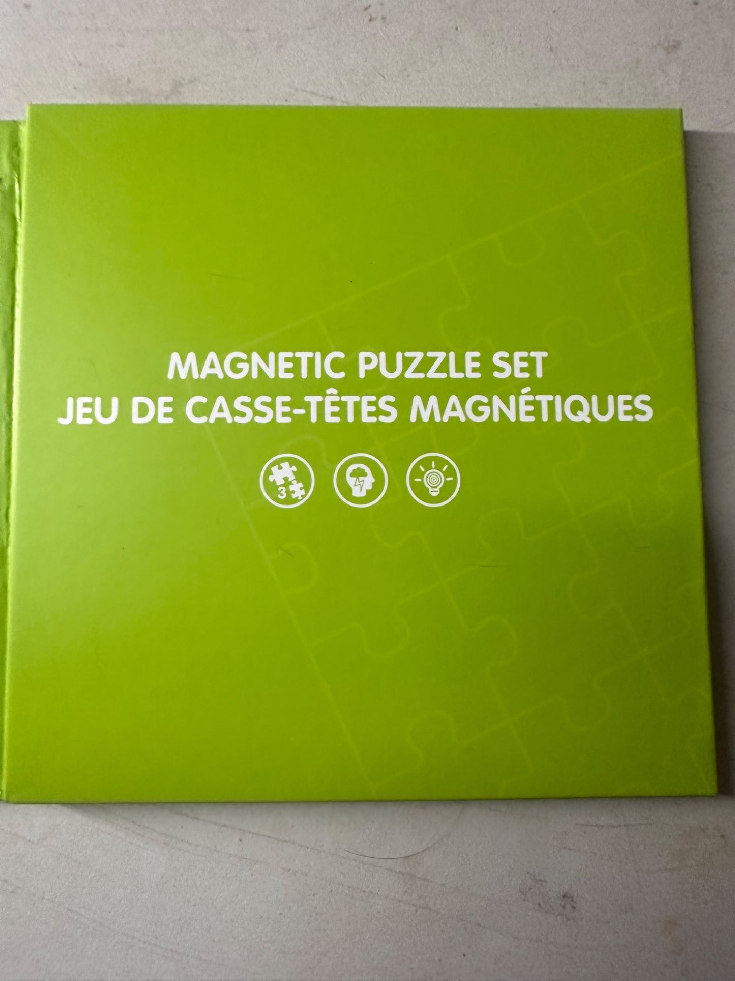 Magnetic dinosaur puzzle set