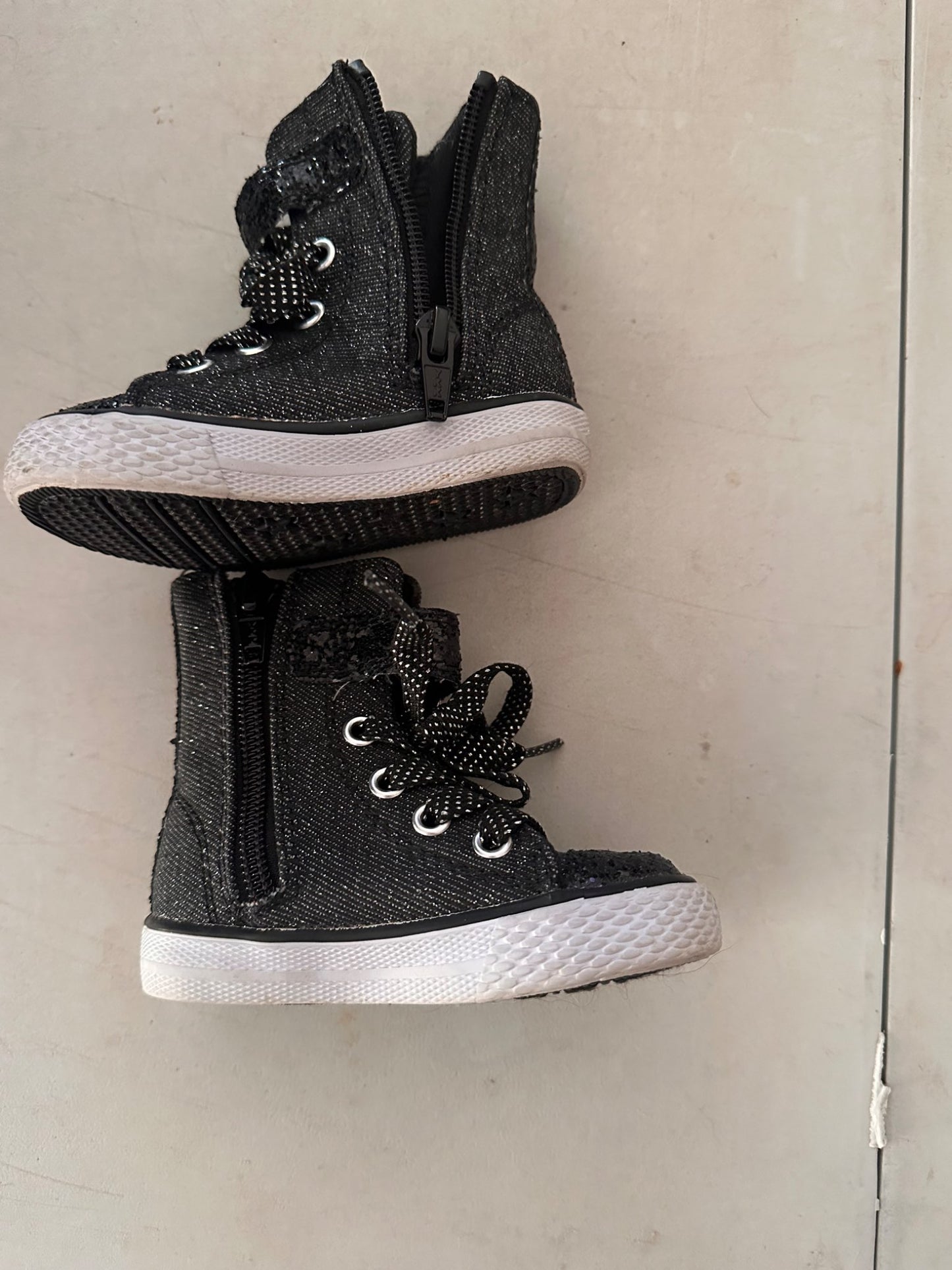 Glittery high top runners size 4, Shoes 4 (Baby: 0-12 mth)