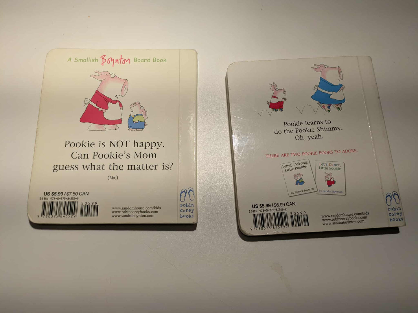 Whats wrong little pookie and lets dance little pookie - Sandra boynton Board books