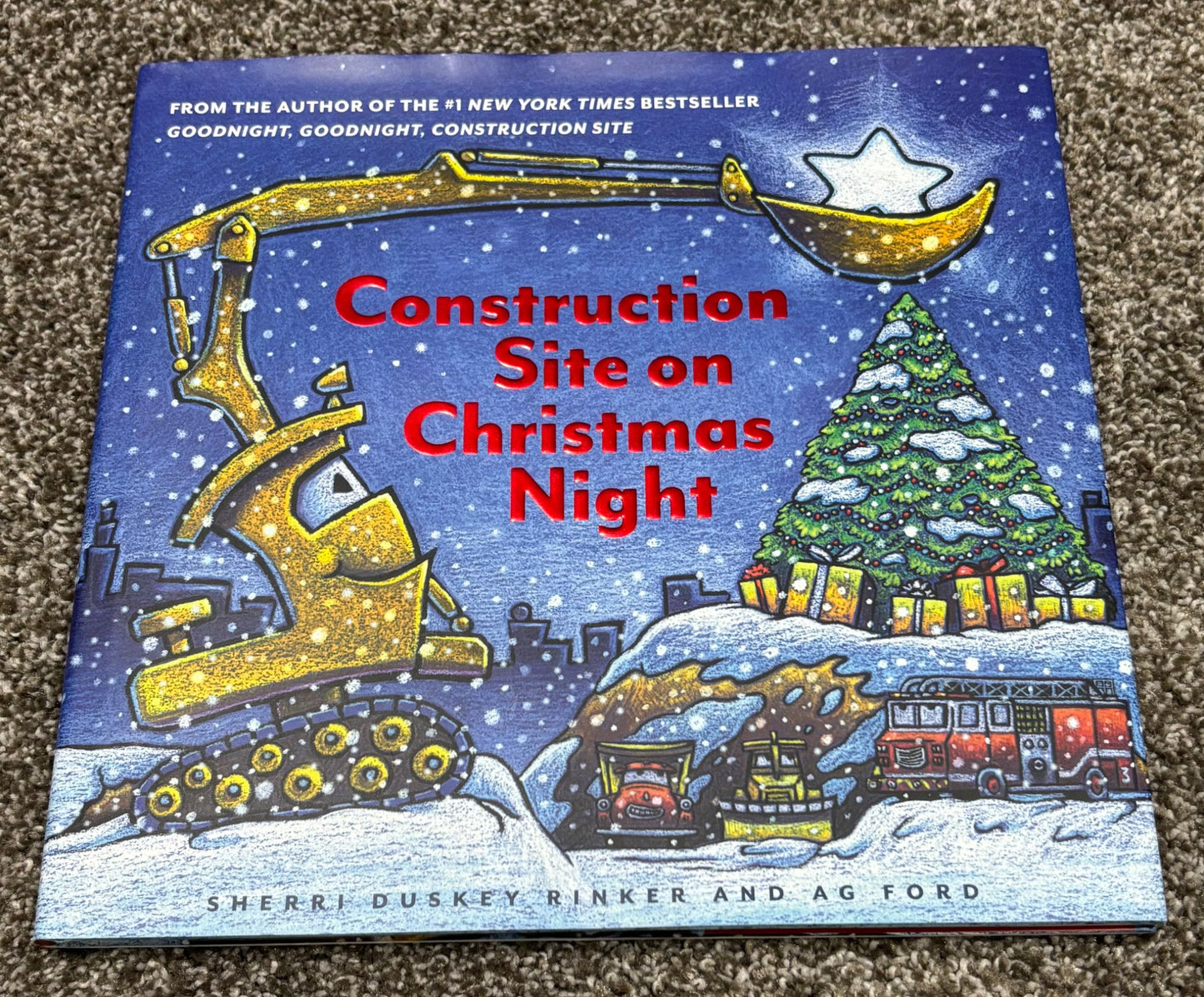 Construction Site on Christmas Night - Retail $24.99
