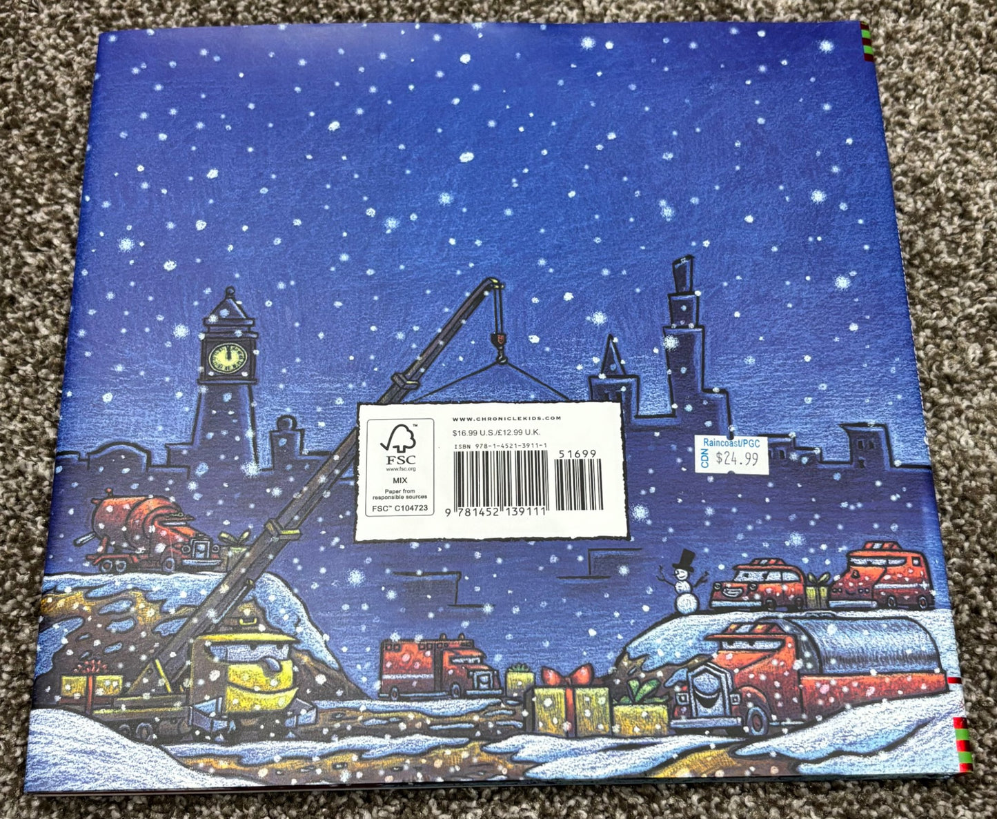 Construction Site on Christmas Night - Retail $24.99