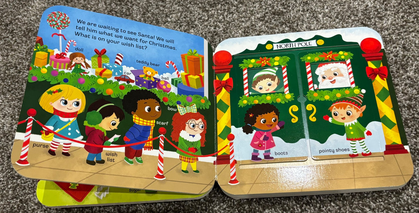 NEW Ho-Ho-Ho peek-a-flap board book - Retail $13.99