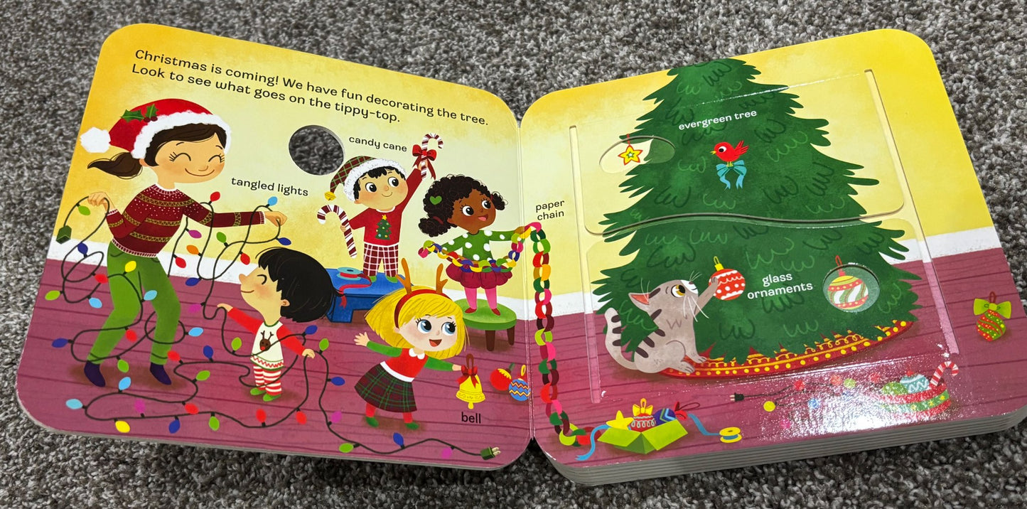 NEW Ho-Ho-Ho peek-a-flap board book - Retail $13.99