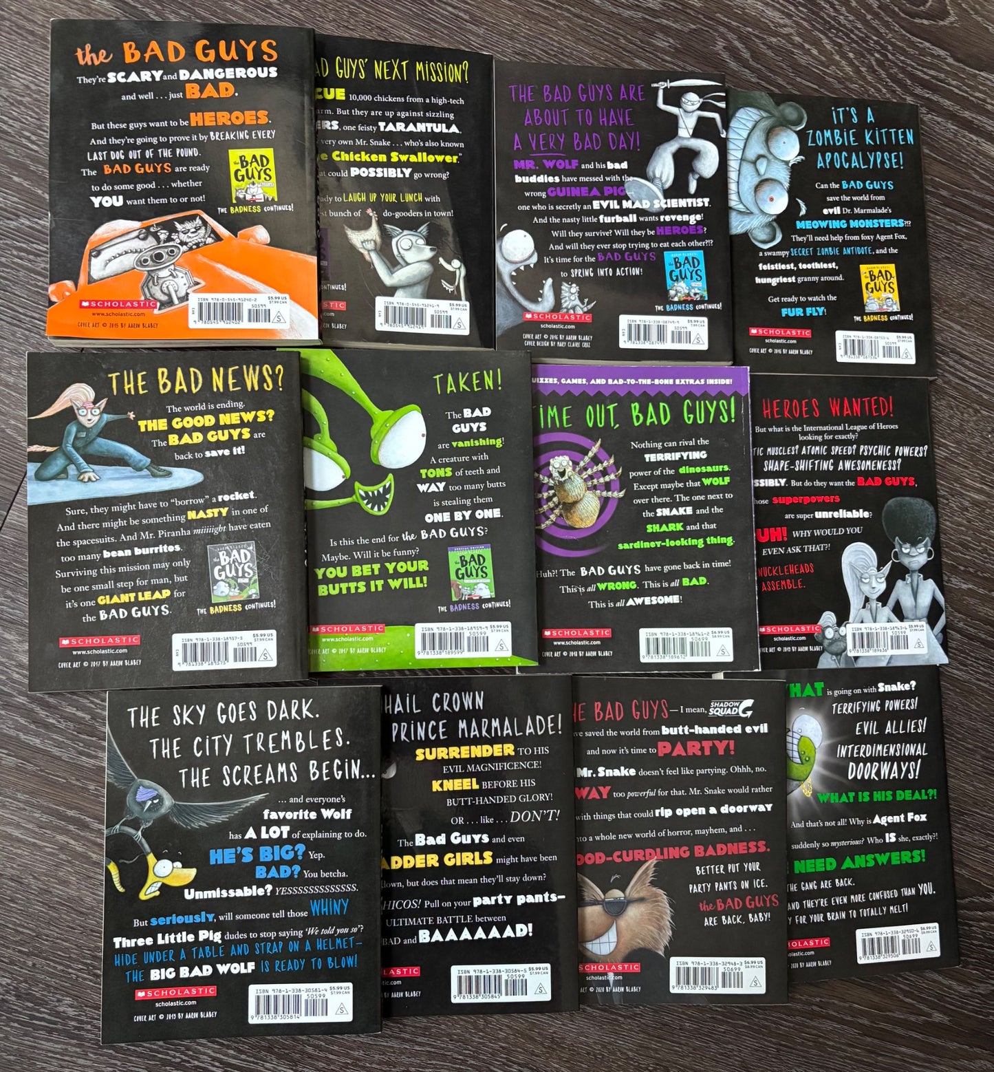 THE BAD GUYS graphic novel series books 1-12