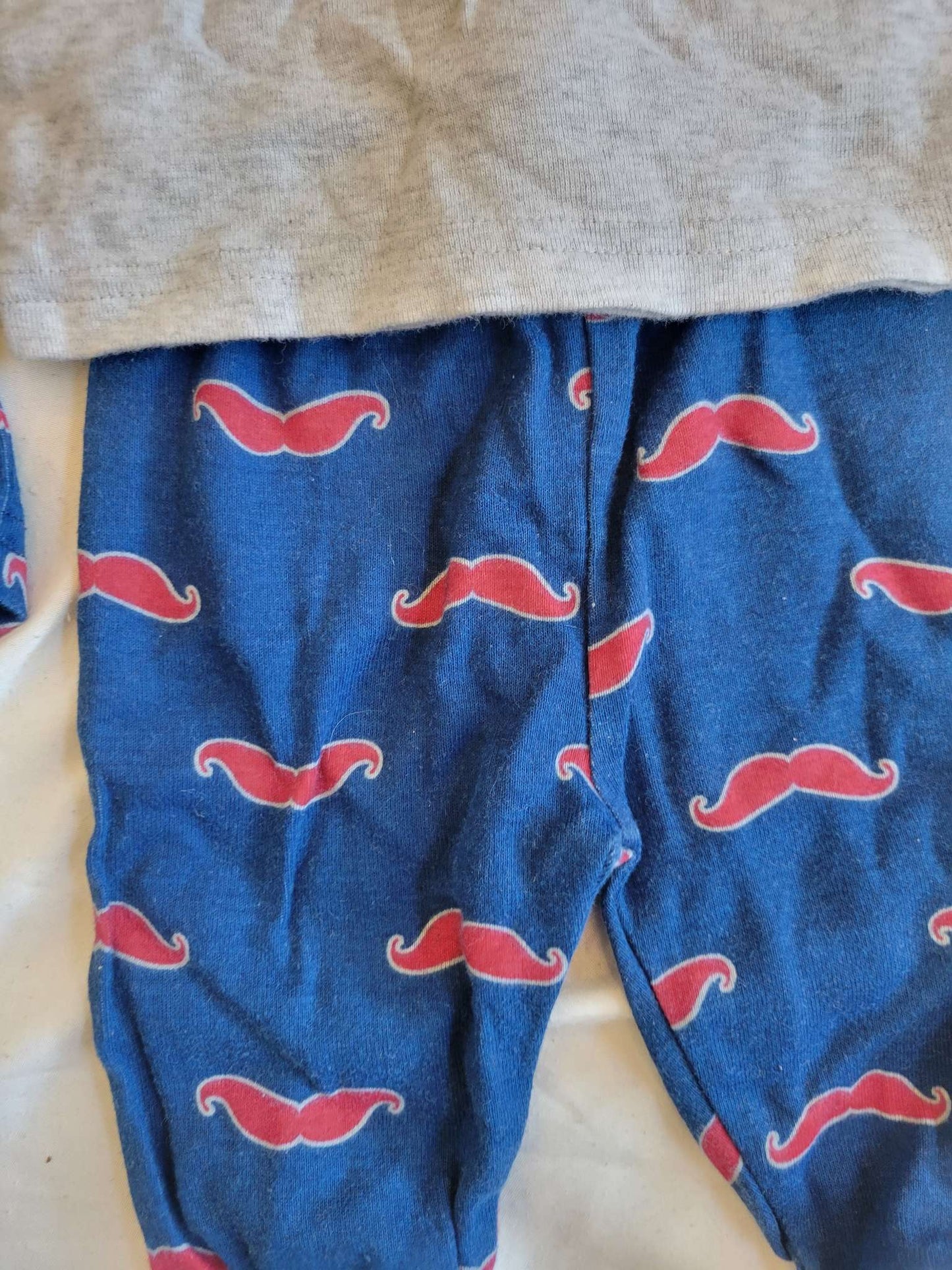 "Little Man" Moustache 3-Piece PJ Set (24 Months), Kids 24 Month (18-24M)