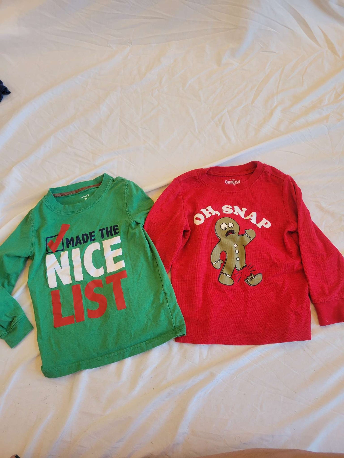 Christmas - Oh Sanp Gngerbread & Green Nice List (3T), Kids 3T