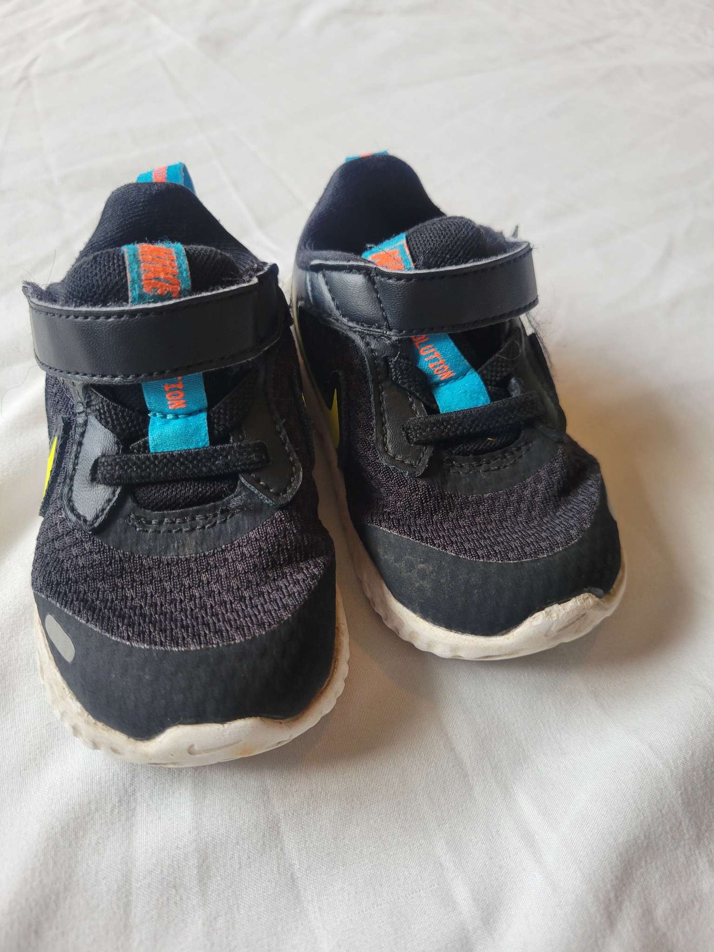 Black Nike with Yellow Swoosh (5c), Shoes 5 (Walkers:12-24 mth)