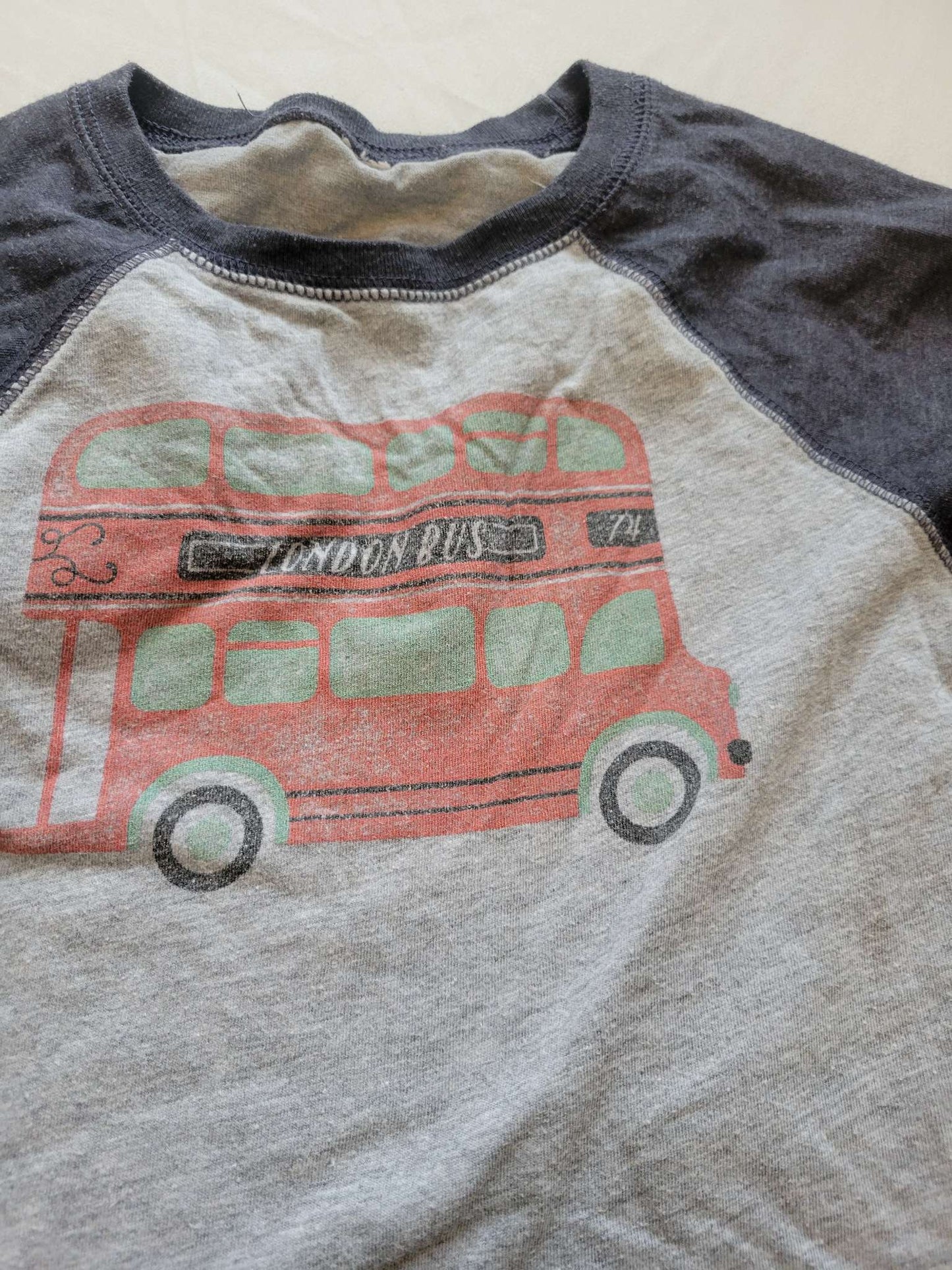 3 Long Sleeve Shirts (3T) - Airplanes, Science and Double Decker Bus, Kids 3T