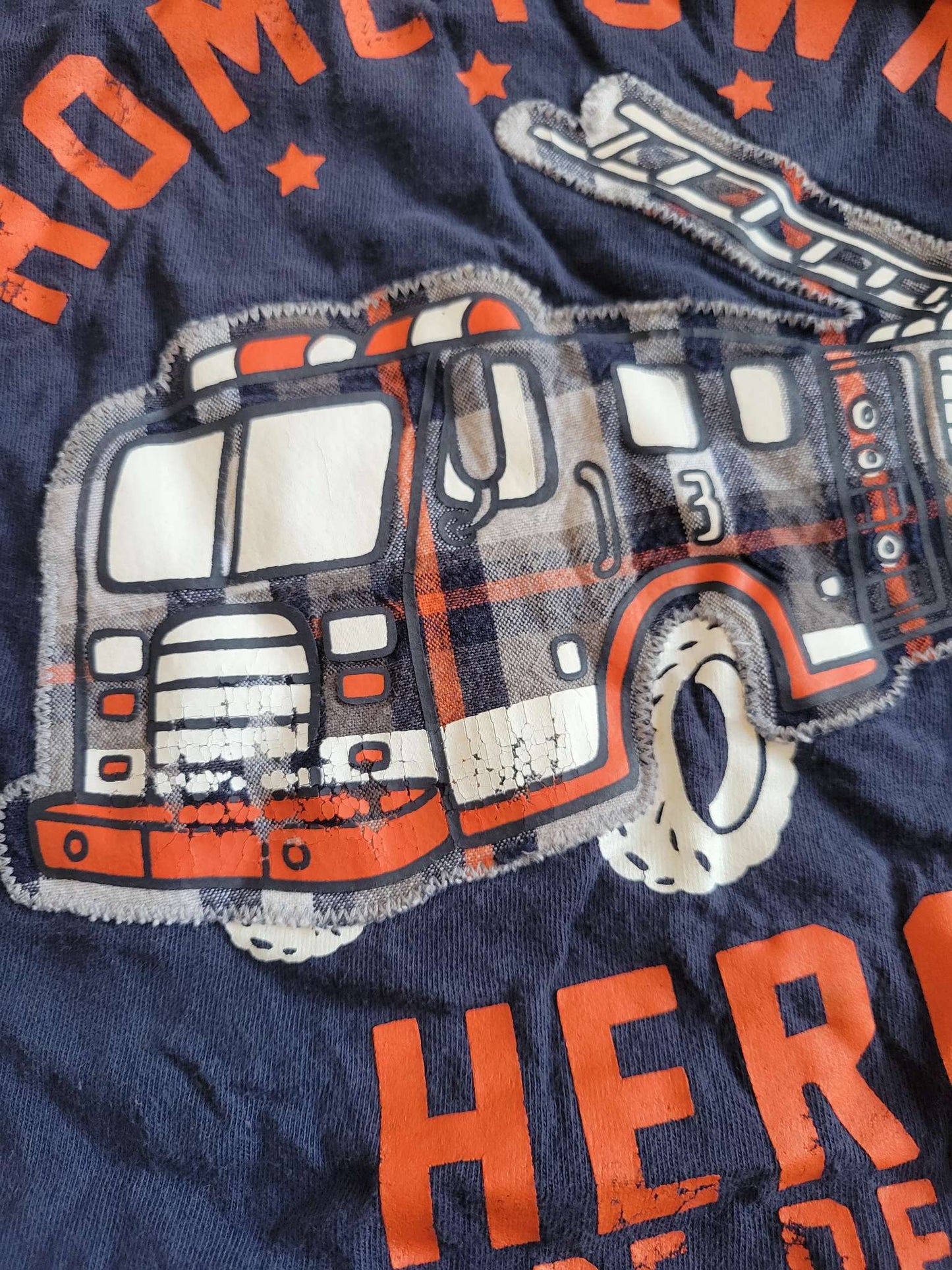 3 Short Sleeve - Dino on Bike, Fire Truck & Proud to Be Canadian (3T), Kids 3T