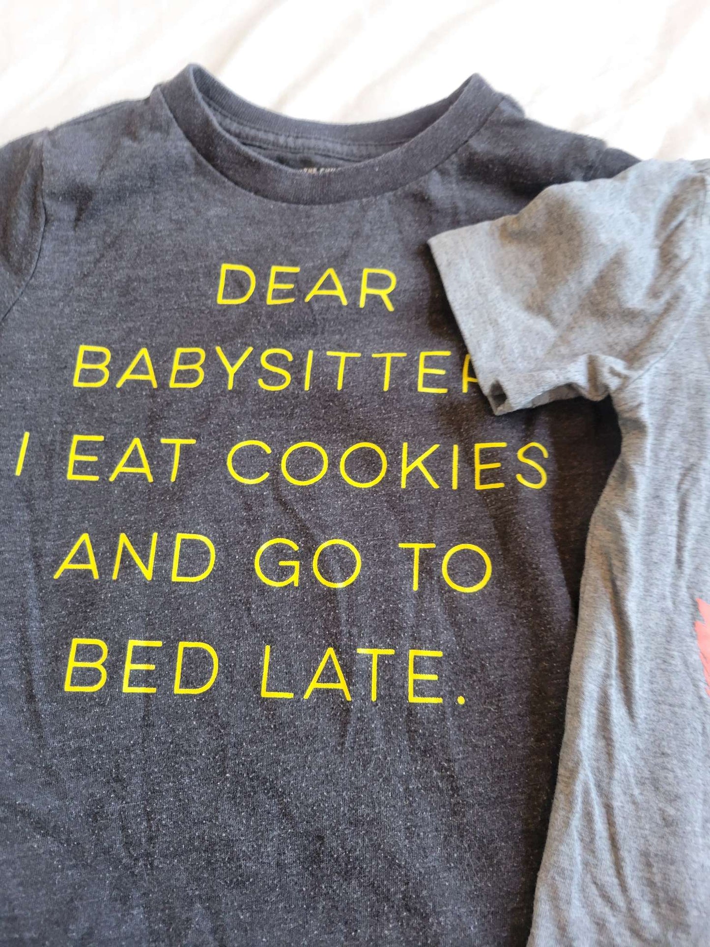 3 Short Sleeve Shirts - Pizza Shark, Monster Pizza and Dear Babysitter (3T), Kids 3T