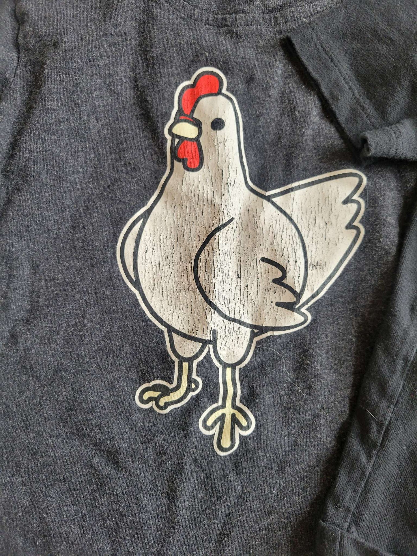 3 Tshirts - Chicken, Excavator/Dozer and Purple Dino (3T), Kids 3T