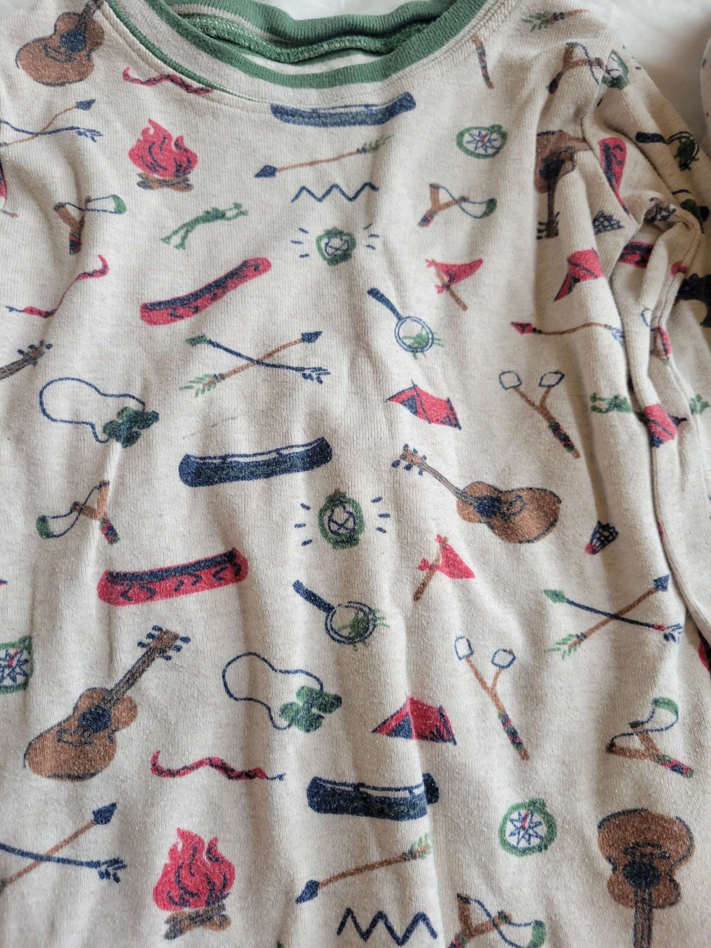 2 Sets of PJs - Canoe/Campfire & Moose/Bears (4T) , Kids 4/4T