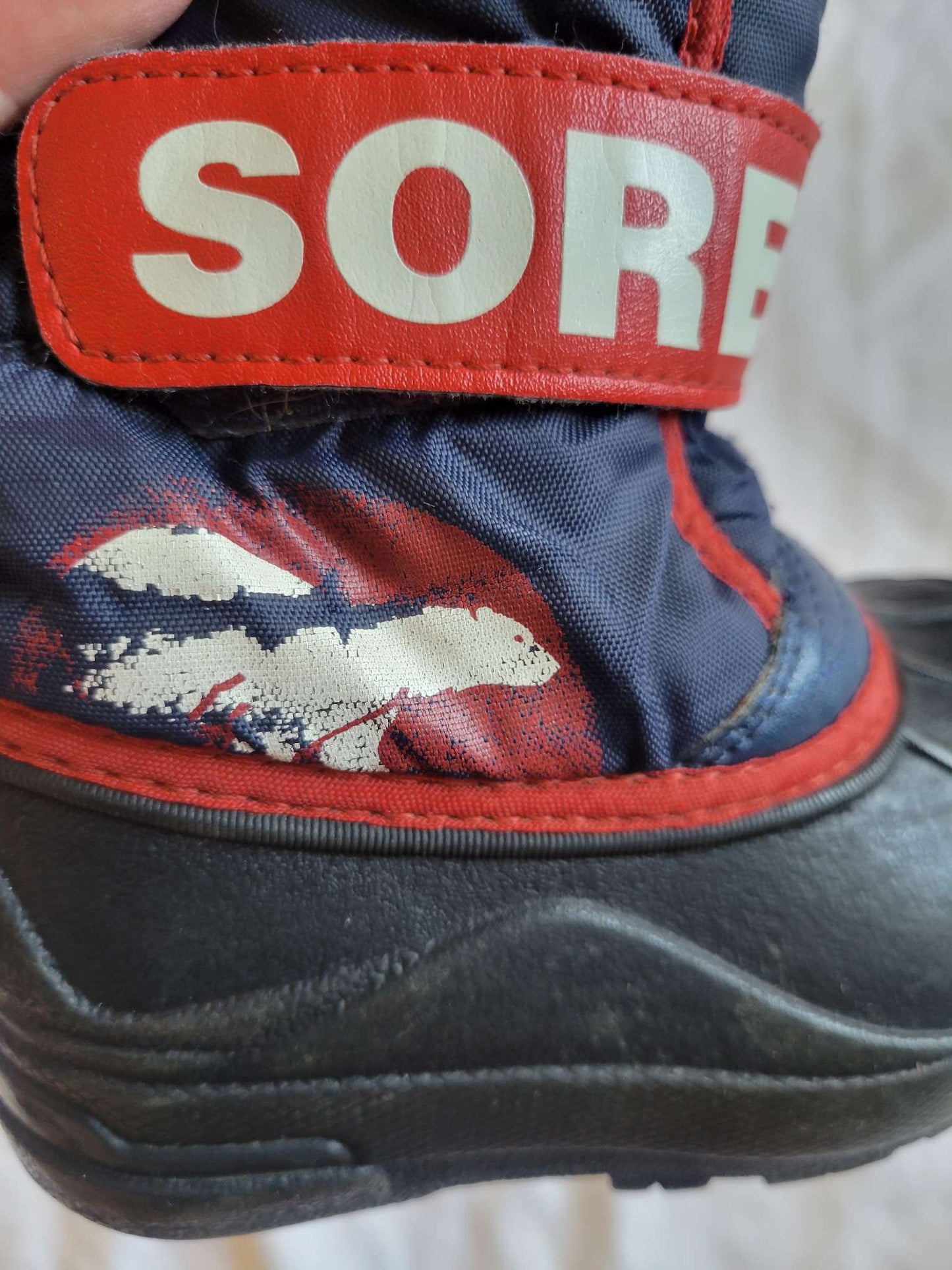 Sorel Winter Boots - Blue/Red (Size 7) , Shoes 7 (Walkers:12-24 mth)