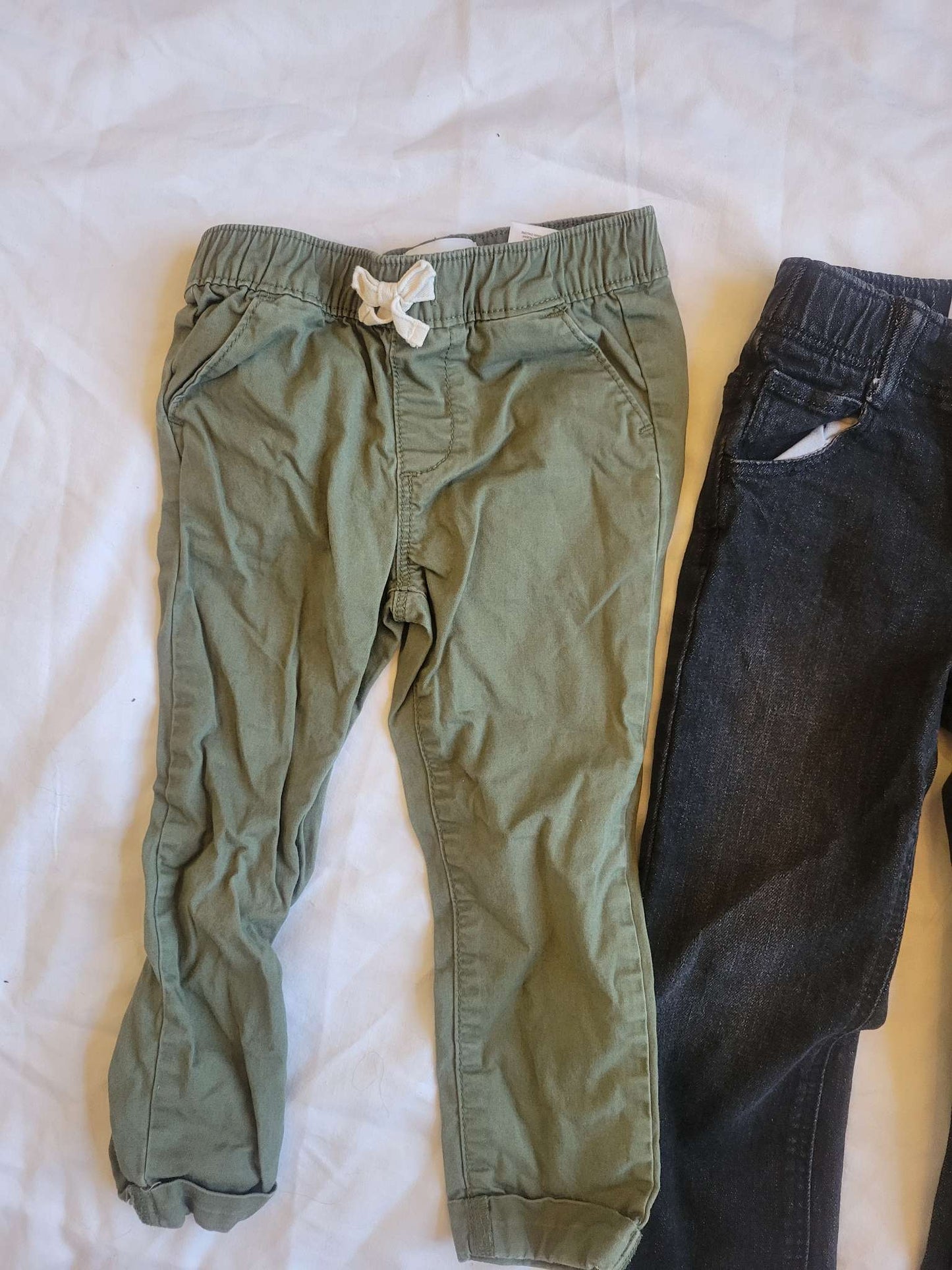 3 Pants - Puppy Pants, Black Jeans & Green Pants - 3T , Kids 3T