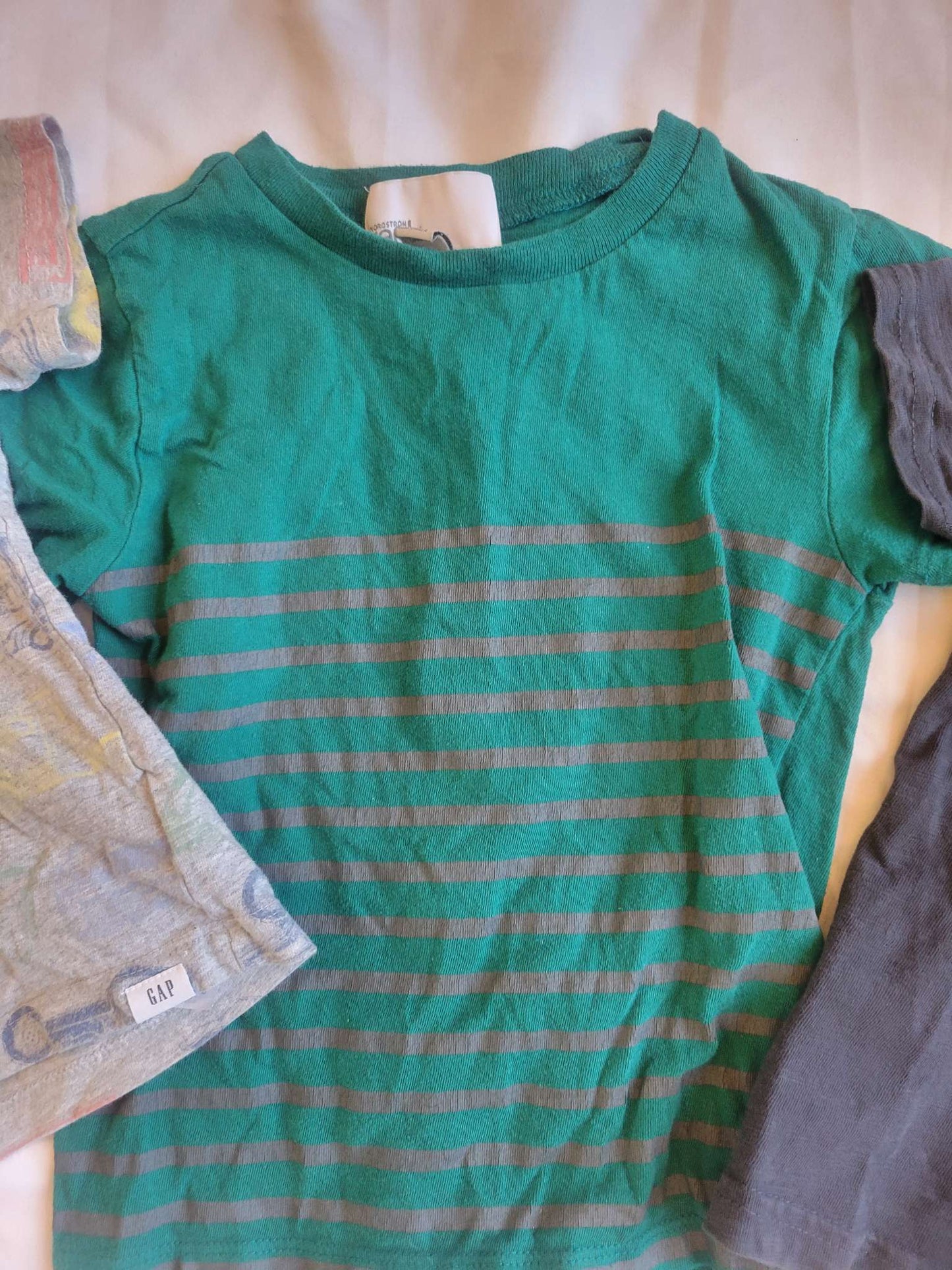 3 Tshirt Bundle - Green TShirt / Blue Tshirt / Gray Construction Vehicles (3T), Kids 3T