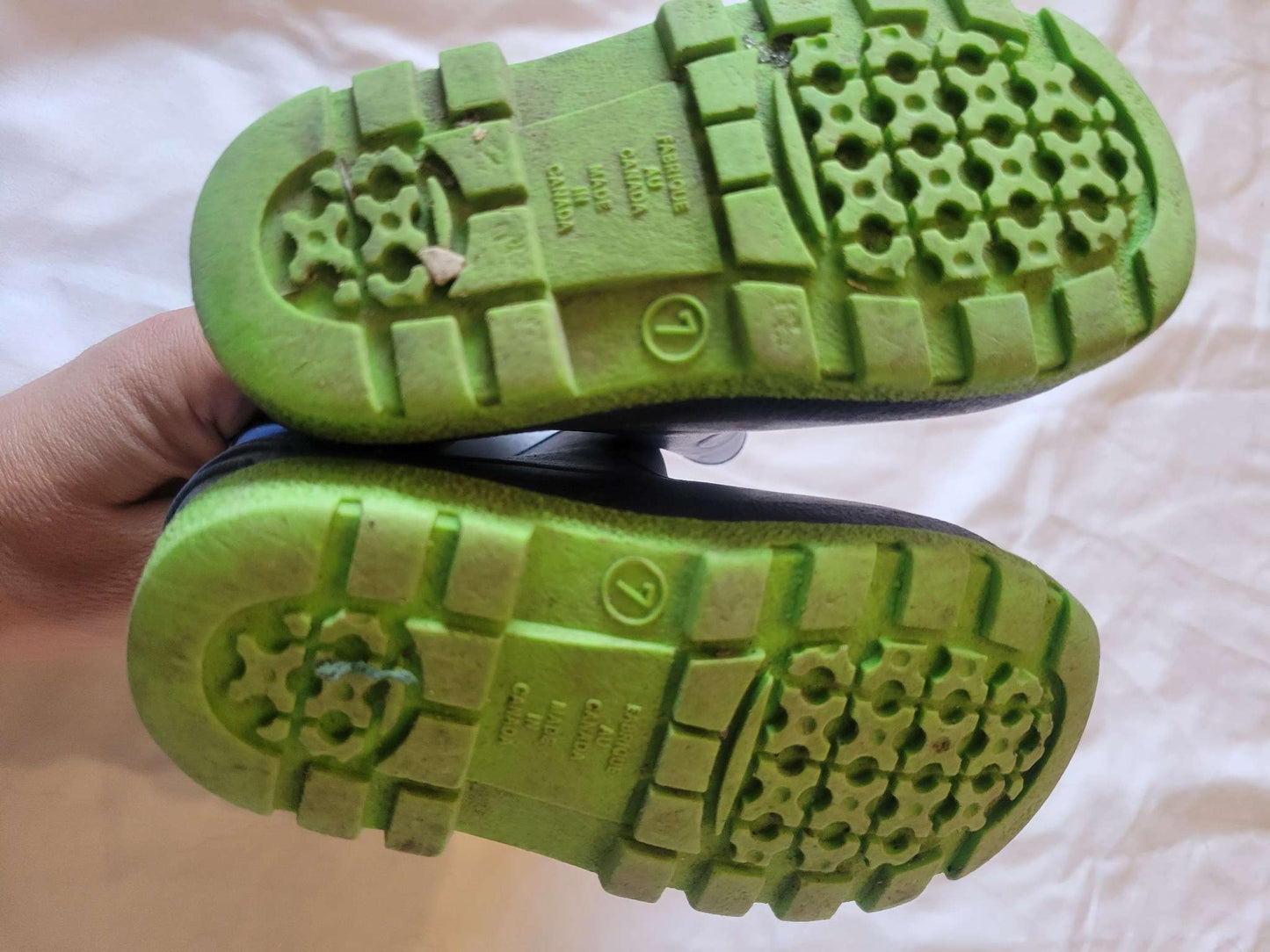 Rainboots (Blue/Green)- Size 7 , Shoes 7 (Walkers:12-24 mth)