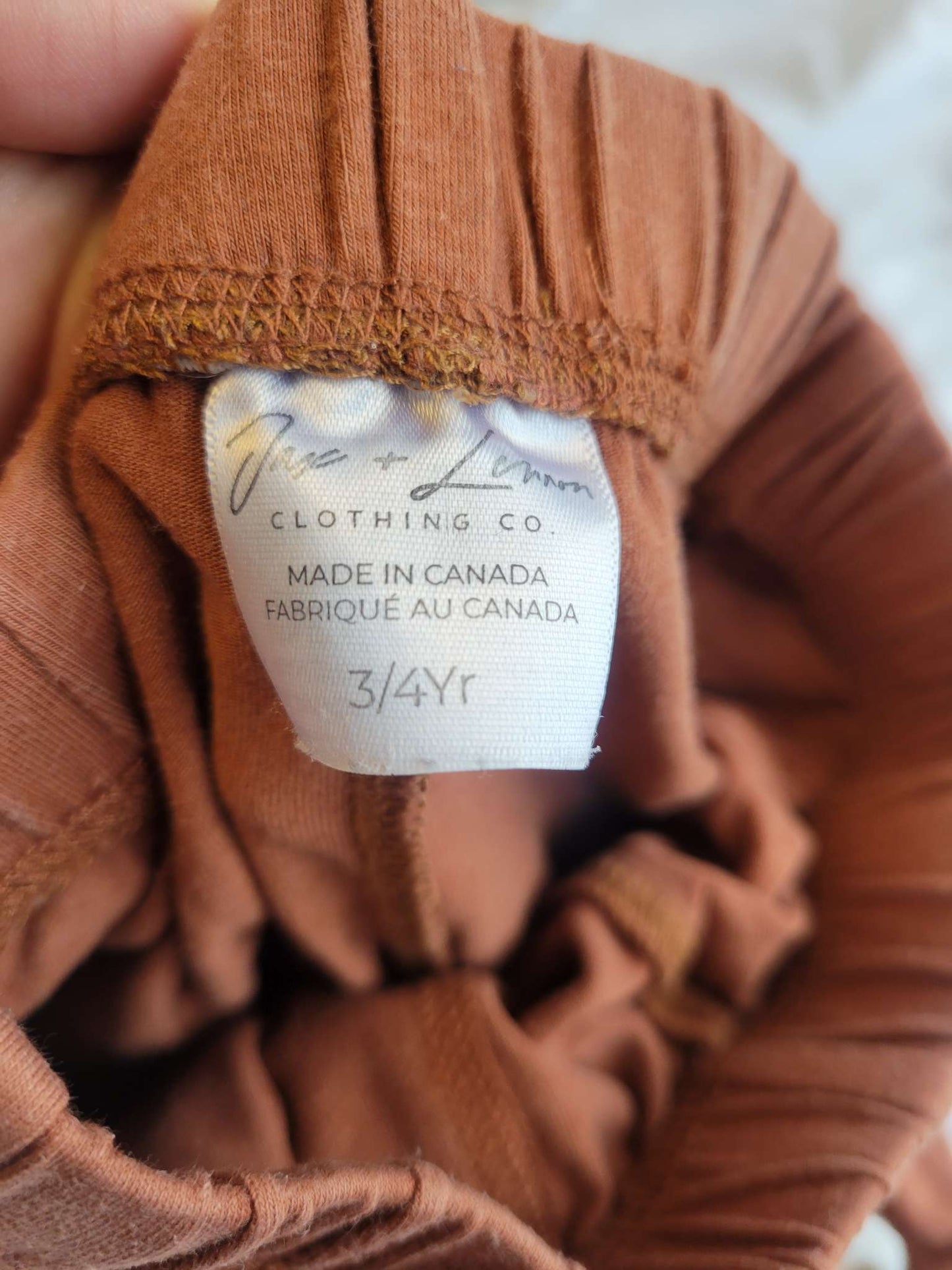 Jax Lennon - Rust Pants (with pockets) Size 3/4, Kids 3T