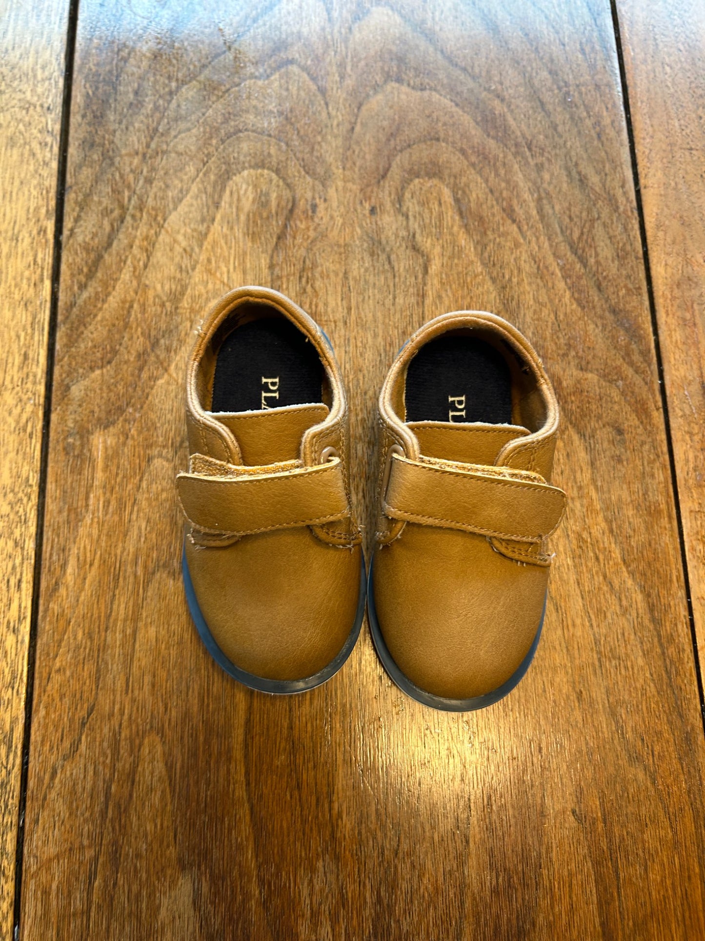 Tan dress shoes, boys, size 5, Shoes 5 (Walkers:12-24 mth)