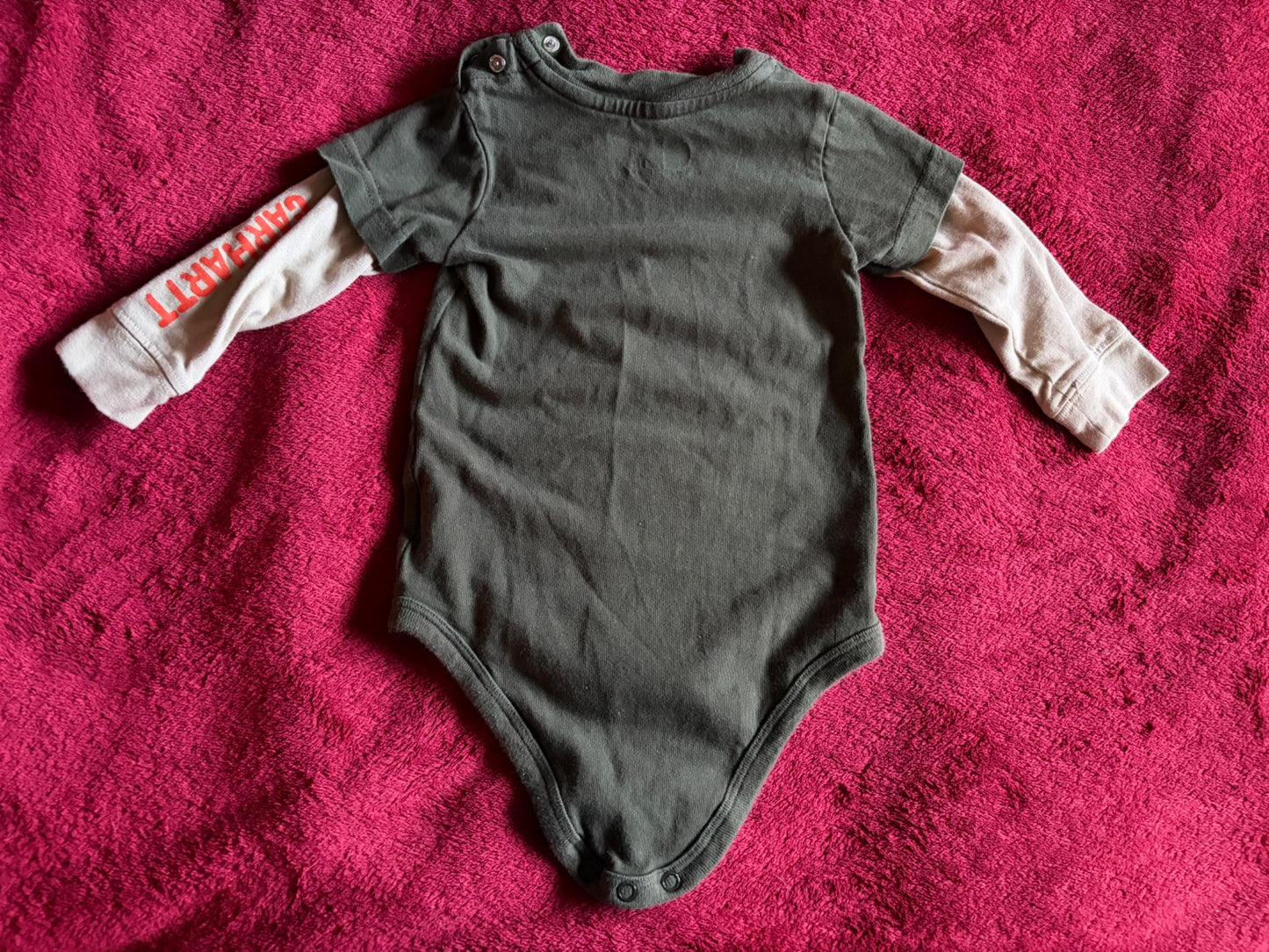Carhartt Long Sleeve Onesie 12m, Kids 12 Month (9-12M)