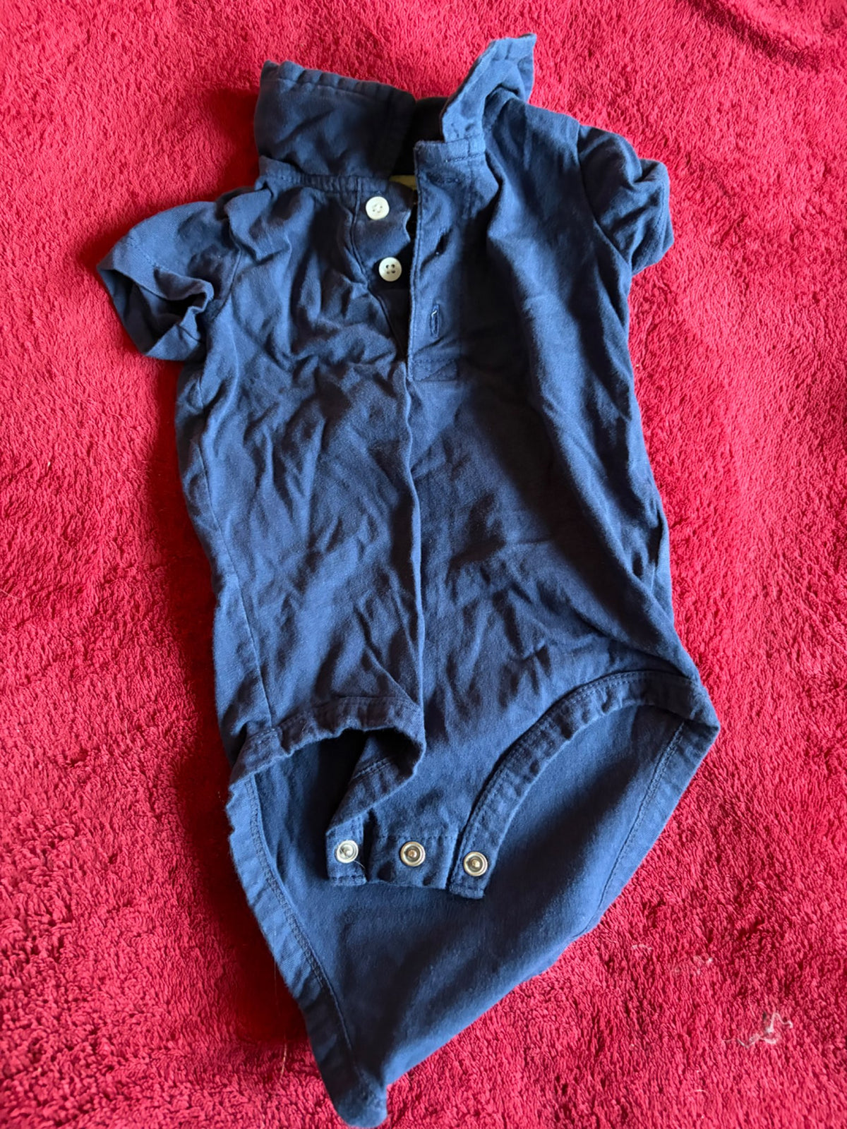 3pc Collared Onesie Bundle 6-9m, Kids 9 Month (6-9M)