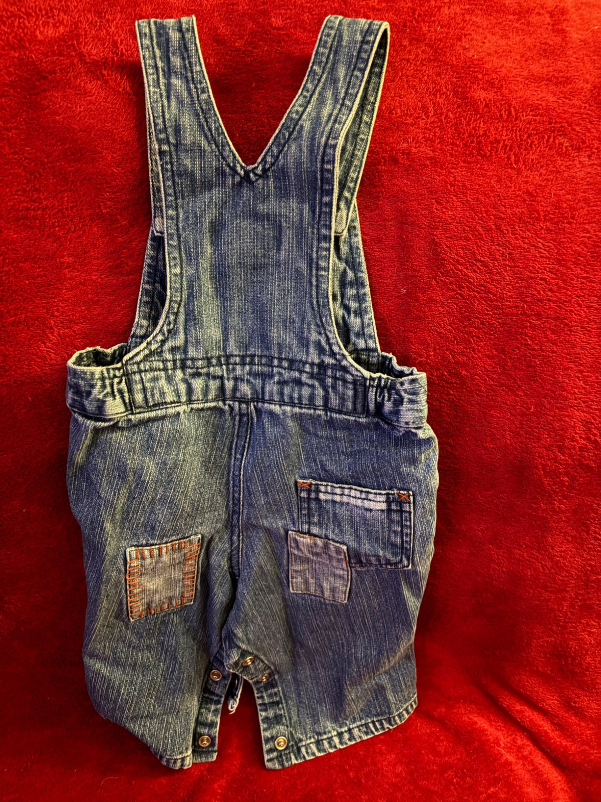Denim Overalls 6m, Kids 6 Month (3-6M)