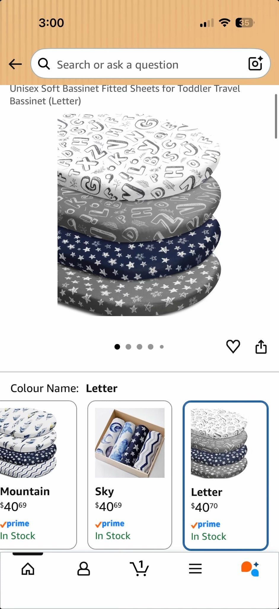 4 set of Bassinet Sheets BNWT