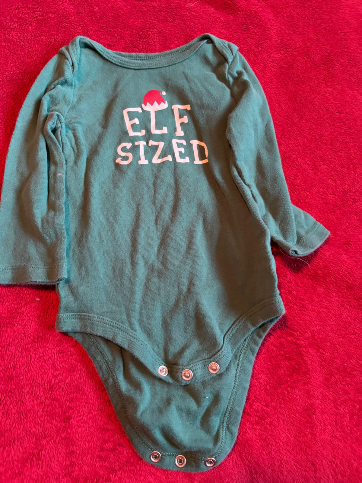 2pc 9m Long Sleeve Onesie Winter Theme Bundle, Kids 9 Month (6-9M)