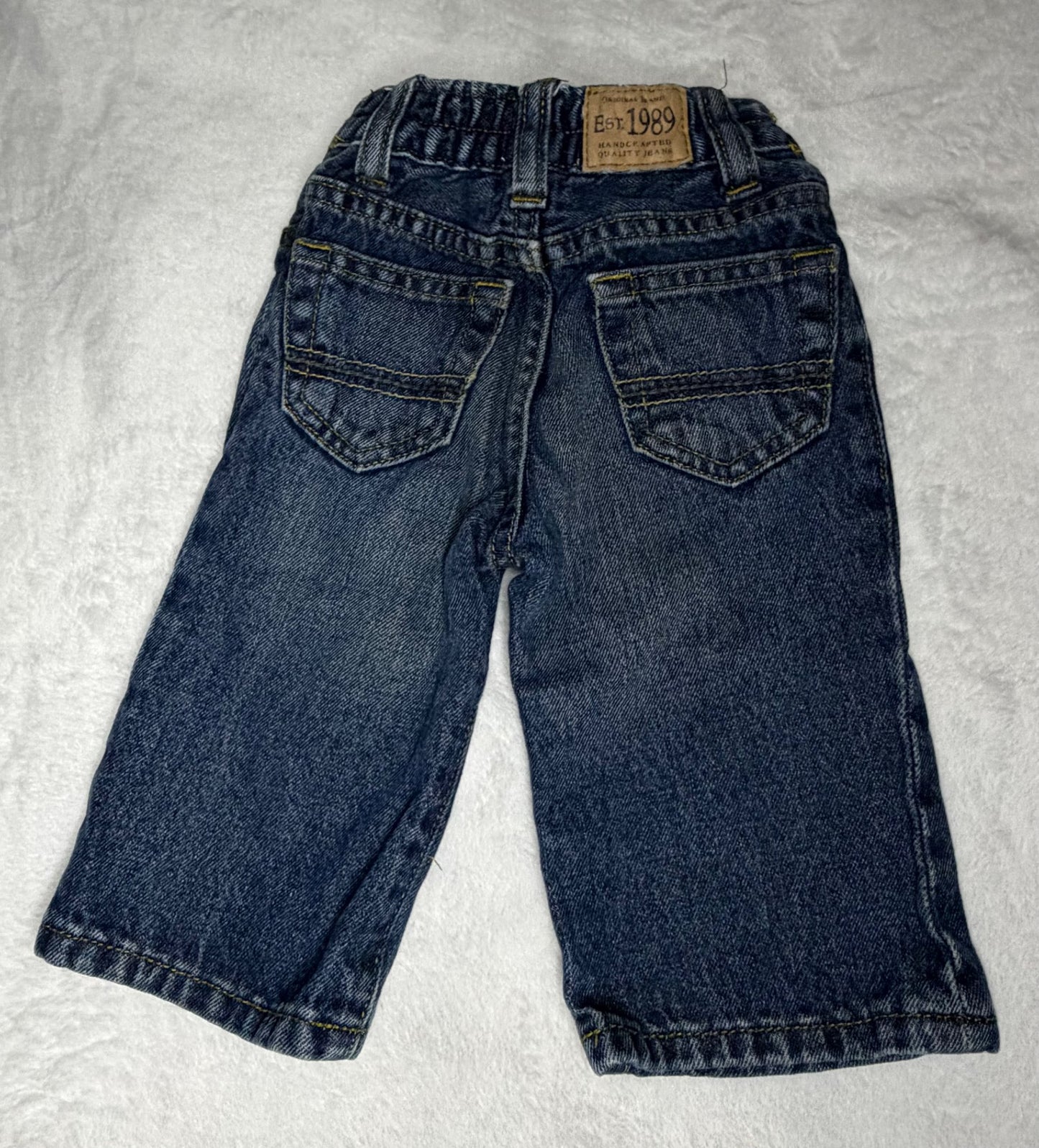 4pc “Denim” Pants Bundle - Leggings and Jeans 9m , Kids 9 Month (6-9M)