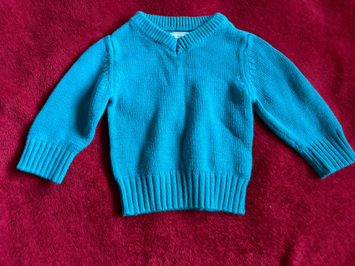 2pc 9m V-Neck Sweater Bundle, Kids 9 Month (6-9M)