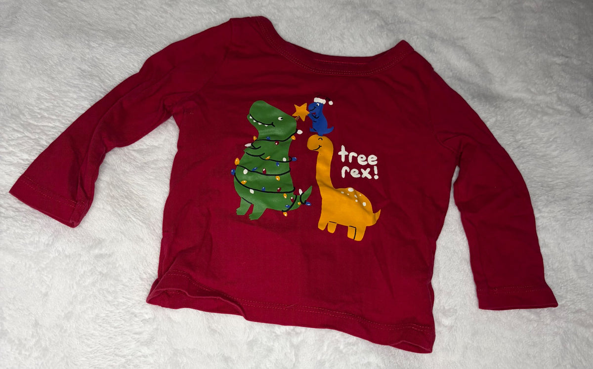 3pc Dinosaur Theme Long Sleeve Shirt Bundle 6-12m, Kids 9 Month (6-9M)