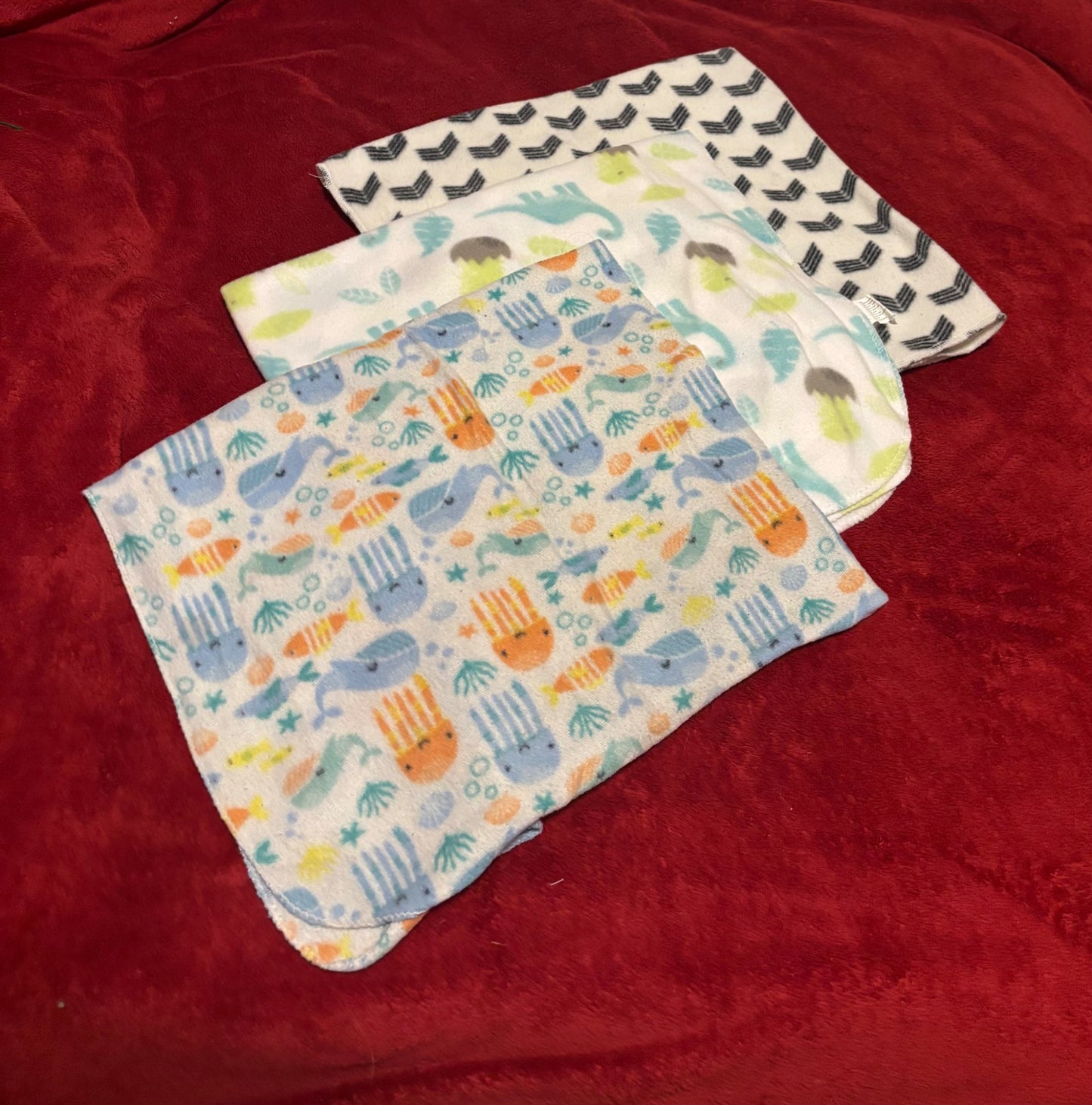 Fleece Receiving Blanket bundle of 3!