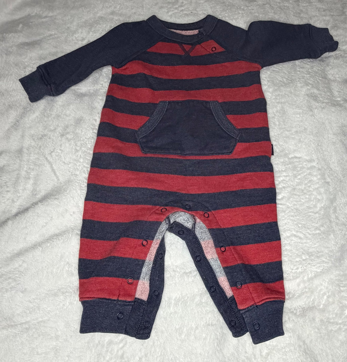 Comfy Blue Romper Bundle 3pcs 6m , Kids 6 Month (3-6M)